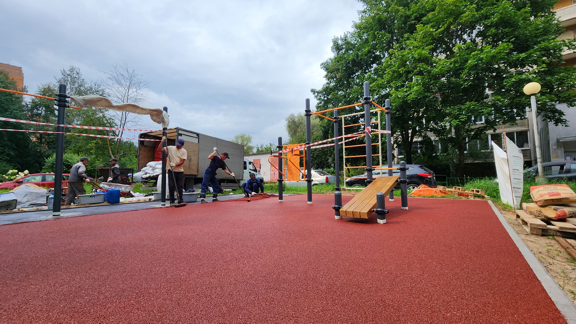 протвино, площадка воркаута, благоустройство,