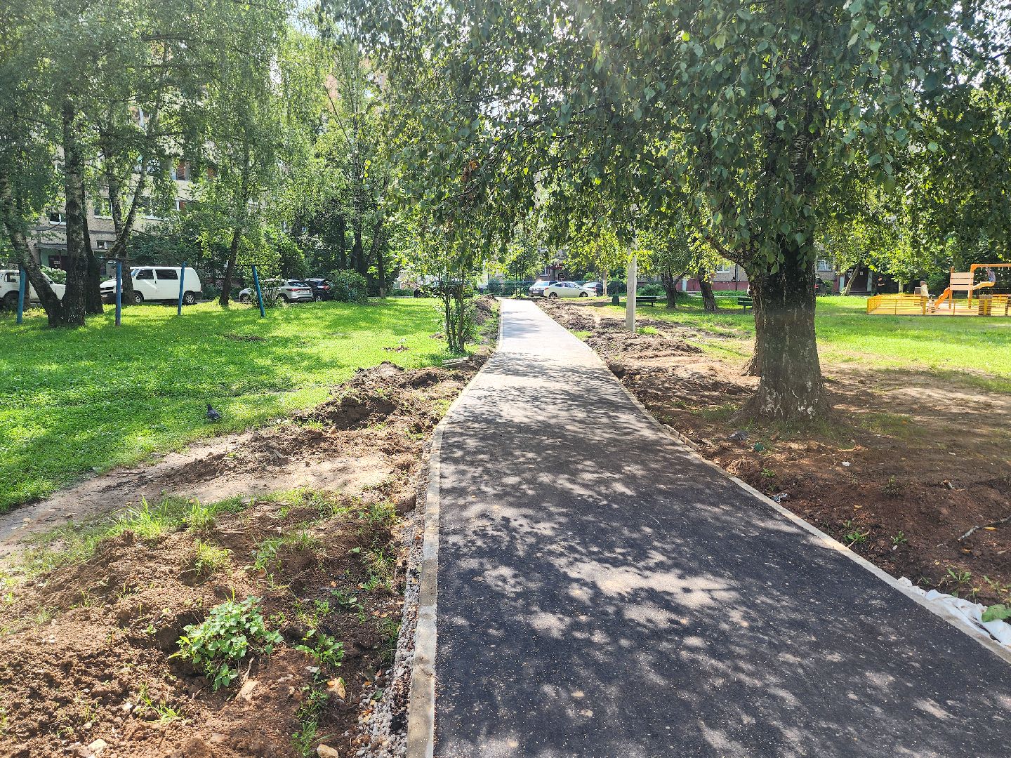 Подольск,народные тропы, подольские просторы,тротуар,