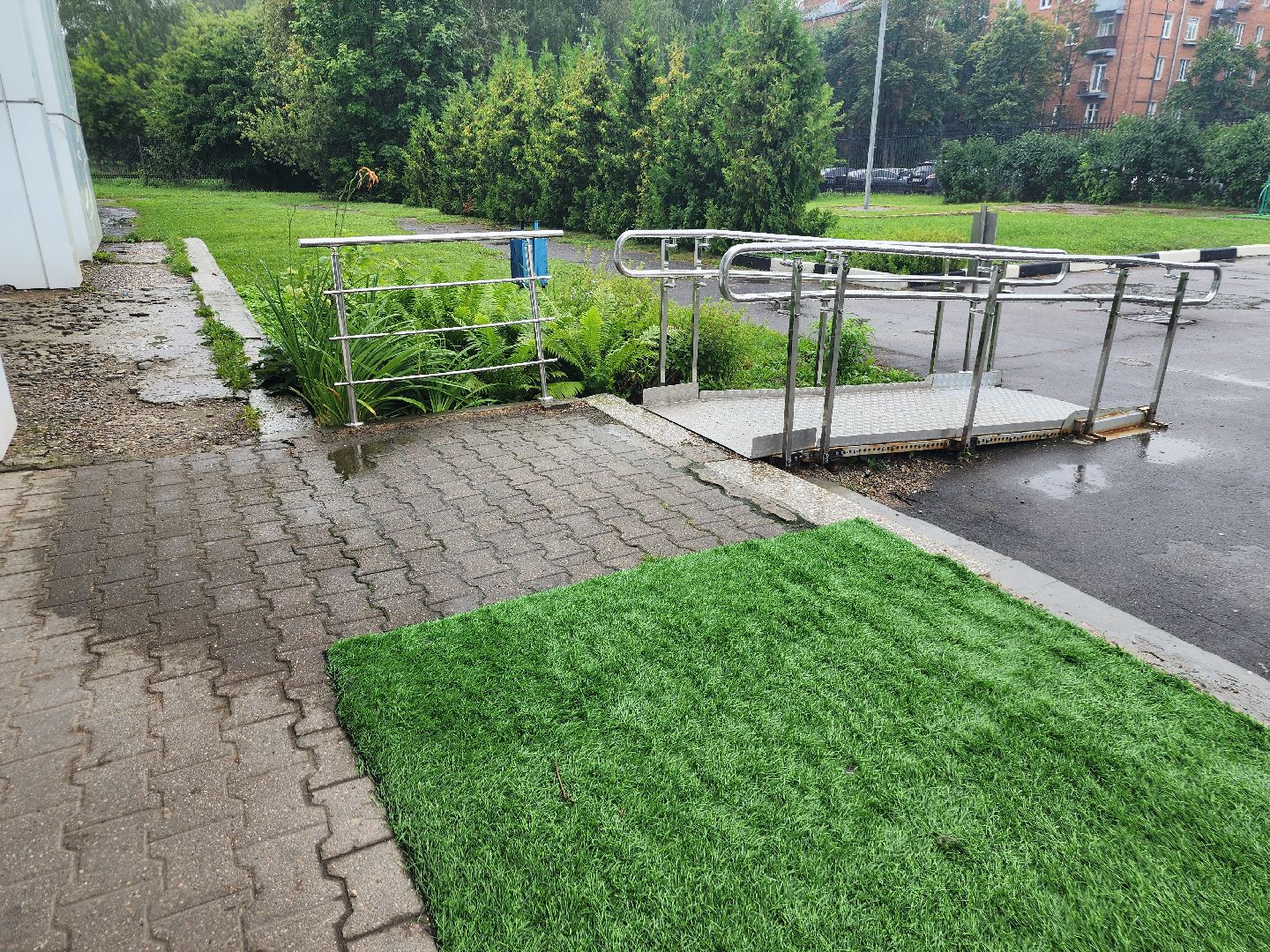 фрязино, благоустройство, ремонт входной группы, спортивный комплекс,