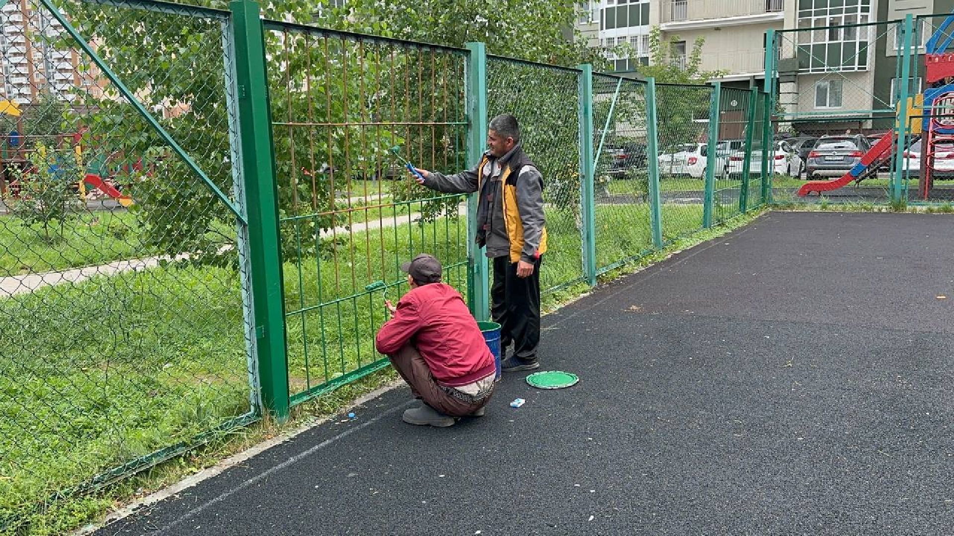 благоустойство, футбольное поле, домодедово,