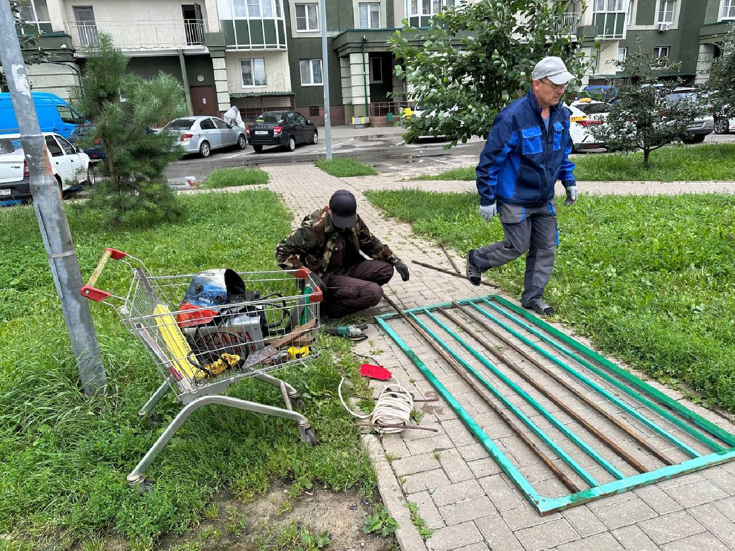 благоустойство, футбольное поле, домодедово,