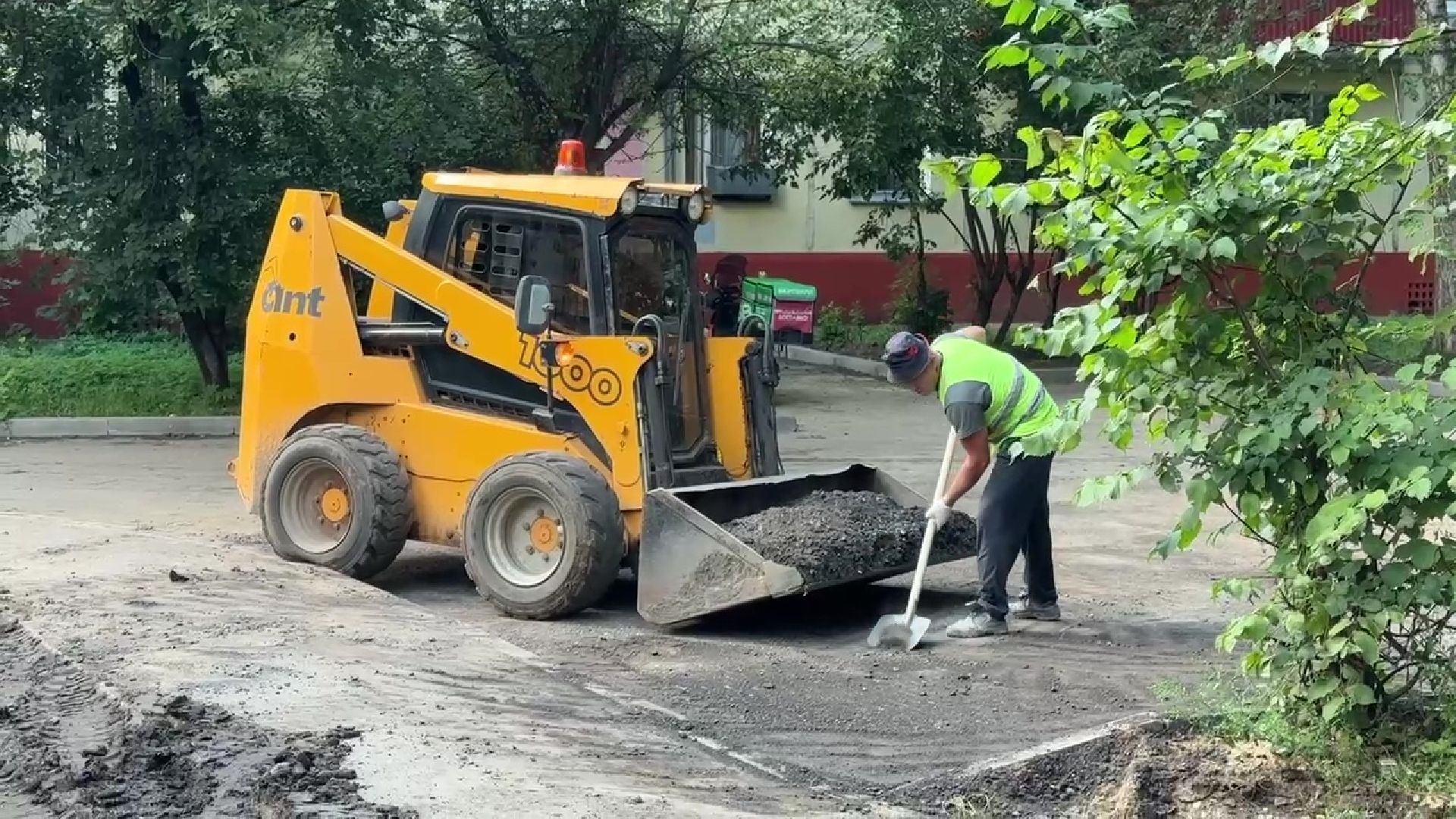 Реутов, благоуствойство, дворовая территория, бордюры, парковки, проезд спецтехники,