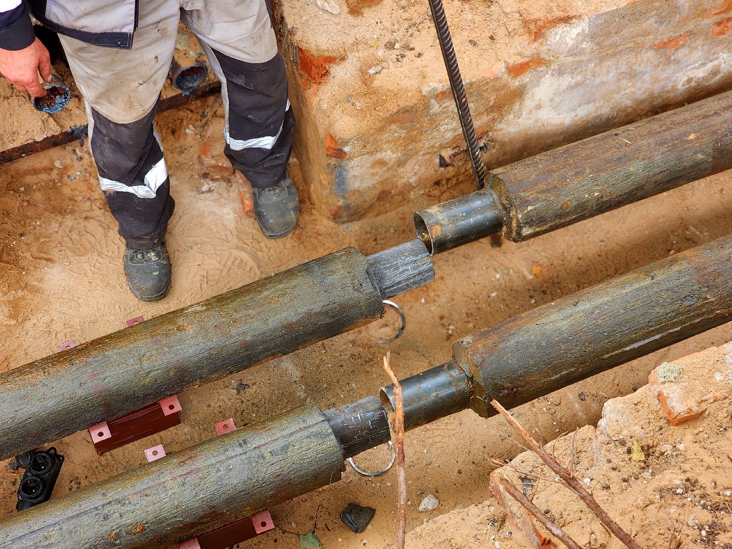 дубна, жкх, замена труб,институтская часть,