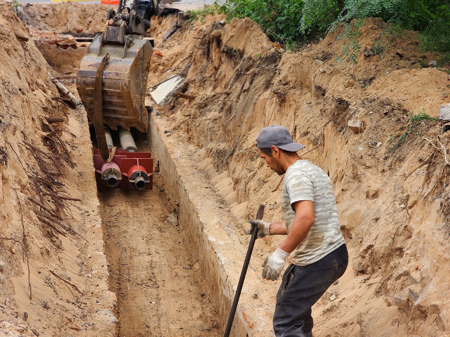 дубна, жкх, замена труб,институтская часть,