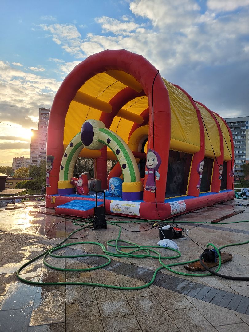 дети; аттракционы; лето; проект; видное