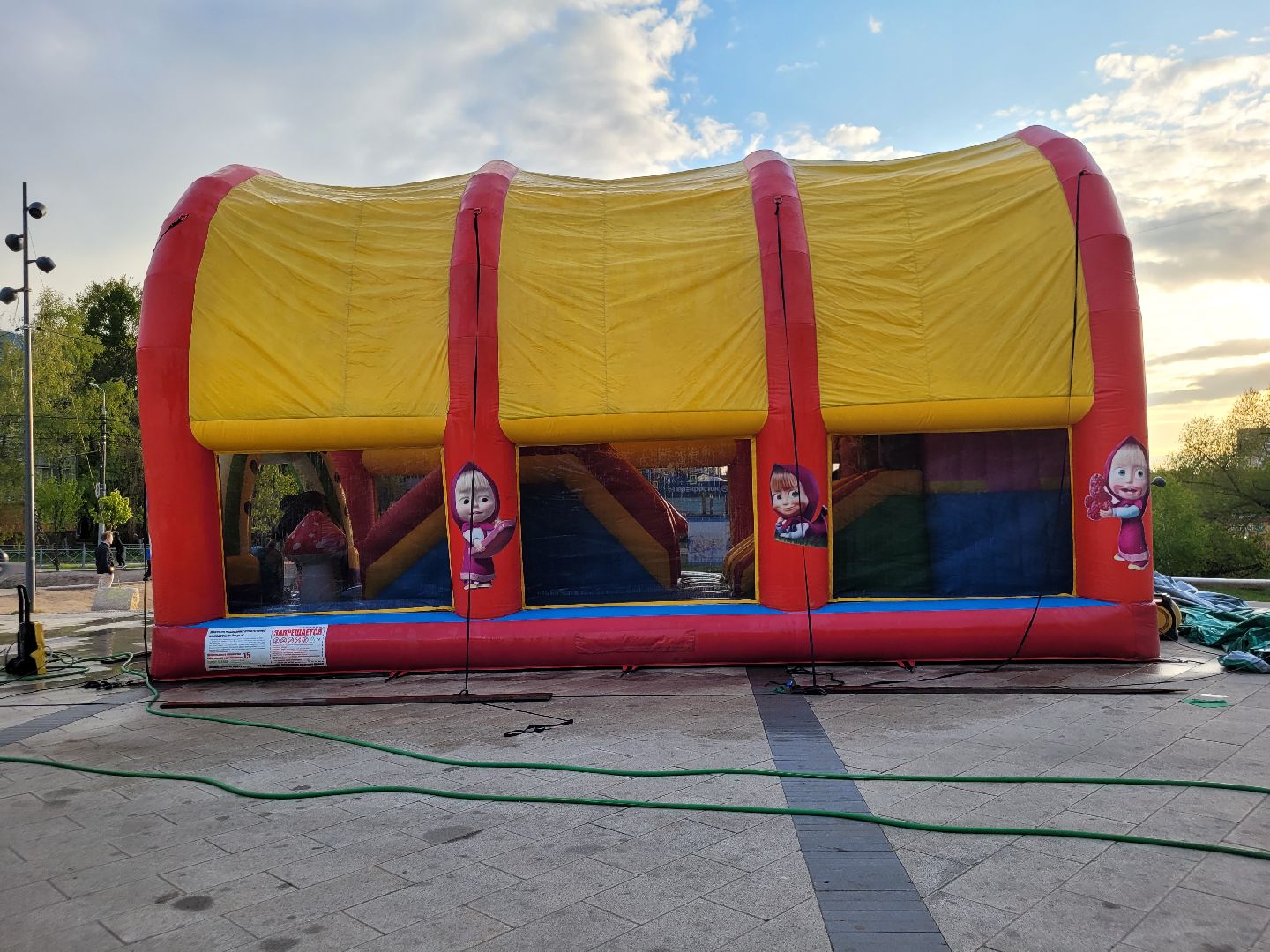 дети; аттракционы; лето; проект; видное