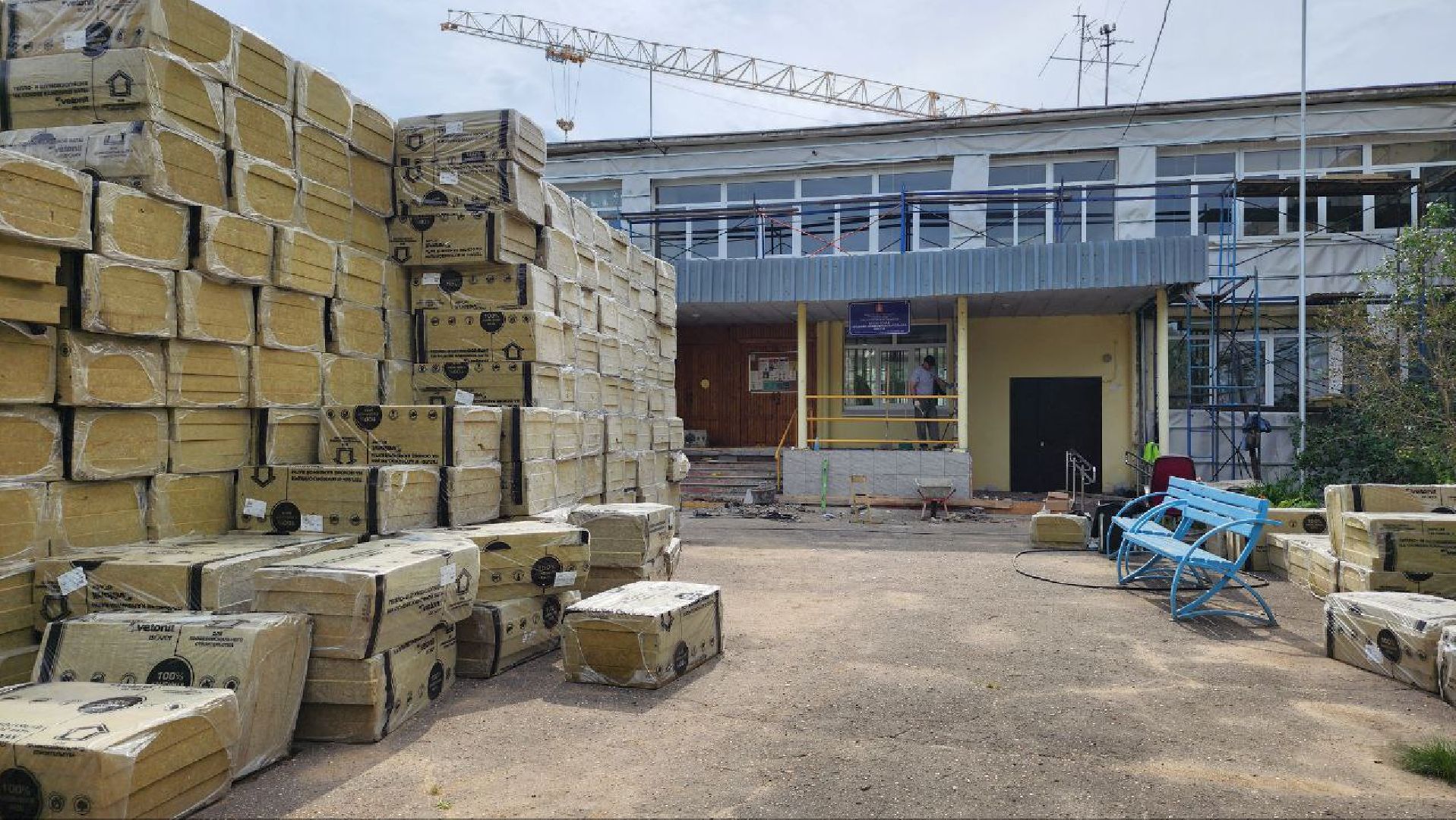 Дмитров, Внуковская школа, Утепление фасада, Минстрой, Минобразования,