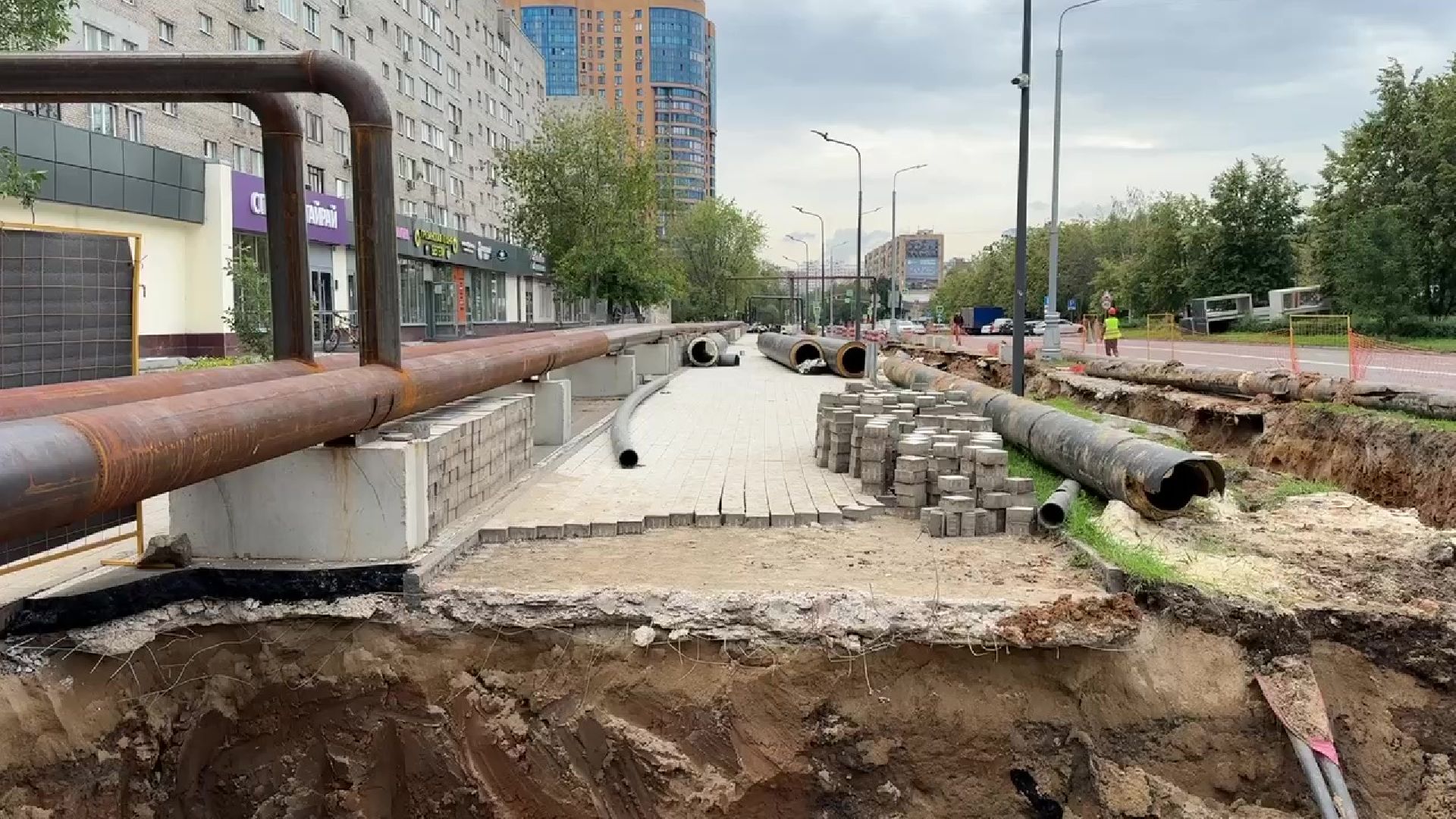 Реутов, ЖКХ,  замена теплотрассы, трубы,