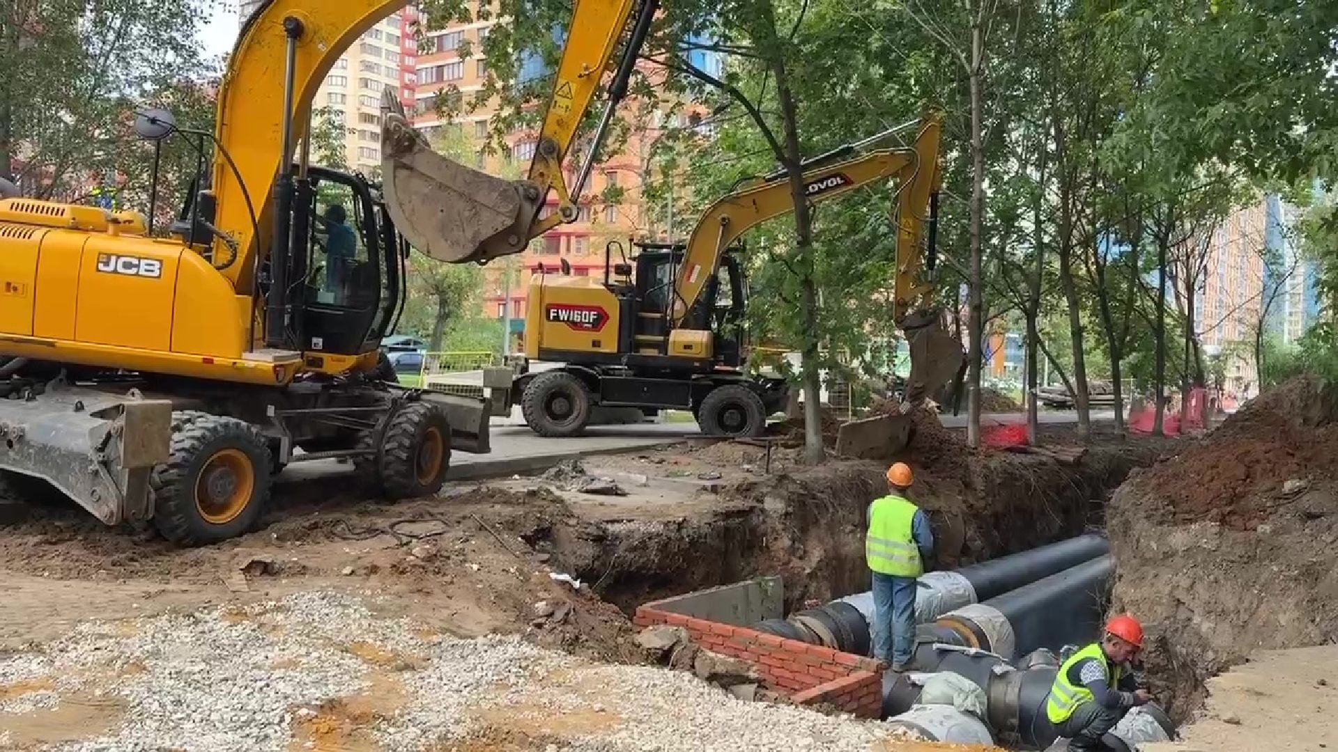 Реутов, ЖКХ,  замена теплотрассы, трубы,