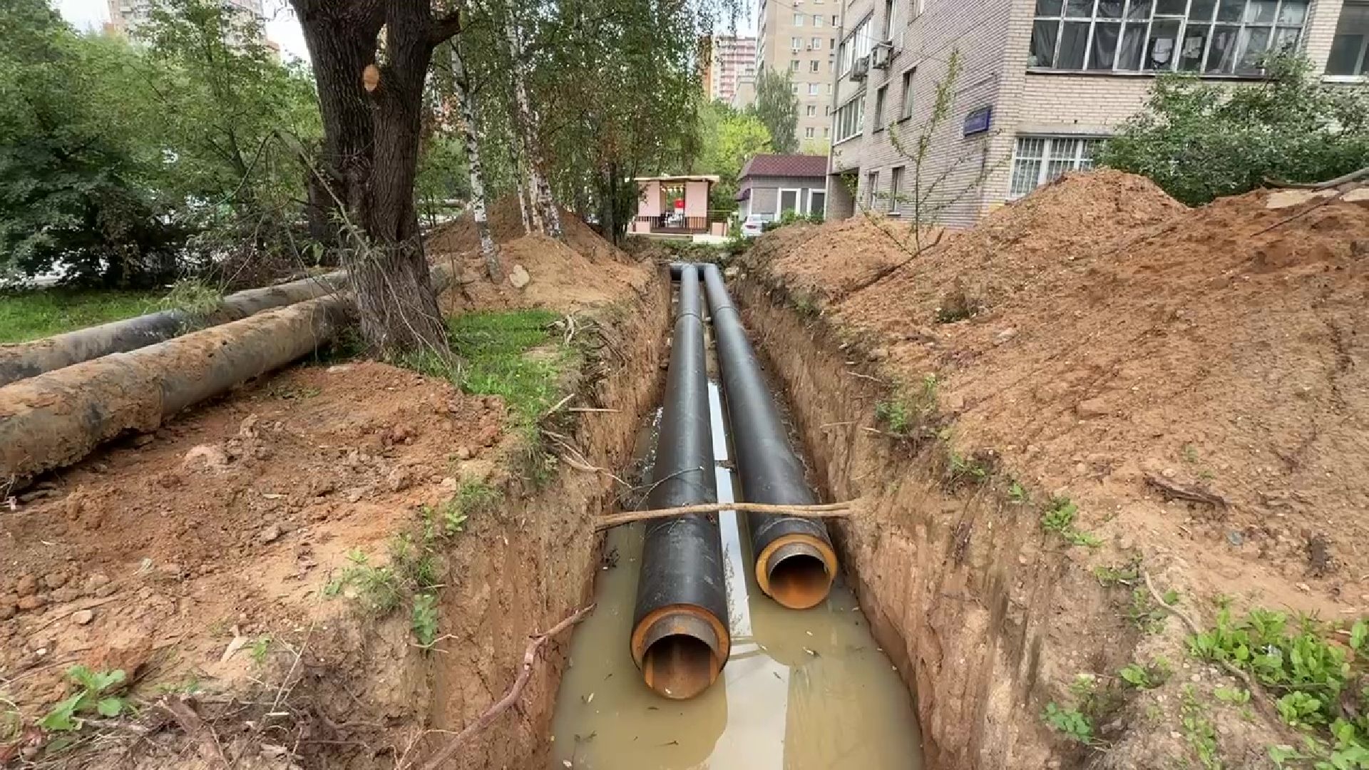 Реутов, ЖКХ,  замена теплотрассы, трубы,