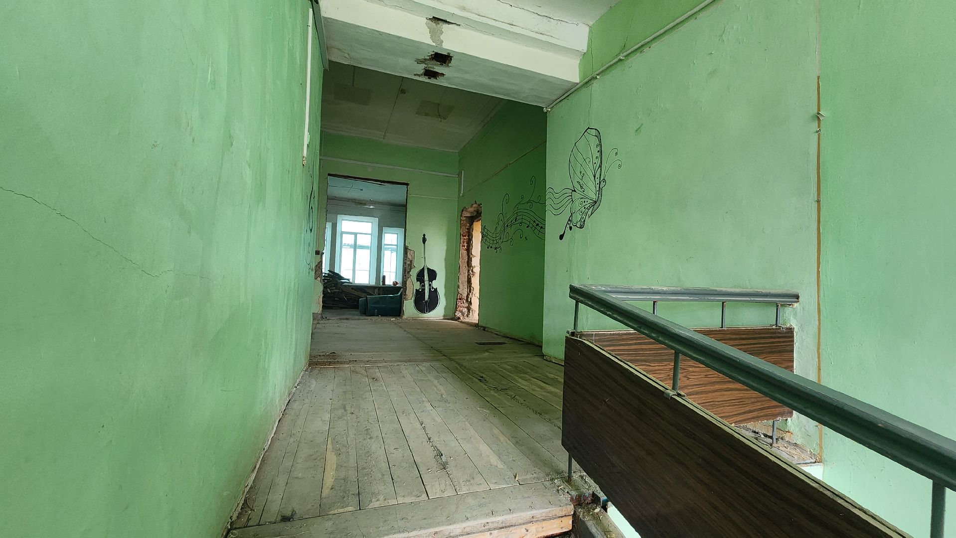 Зарайск, Реставрация музыкальной школы, Капремонт музыкальной школы в Зарайске, Благоустройство,