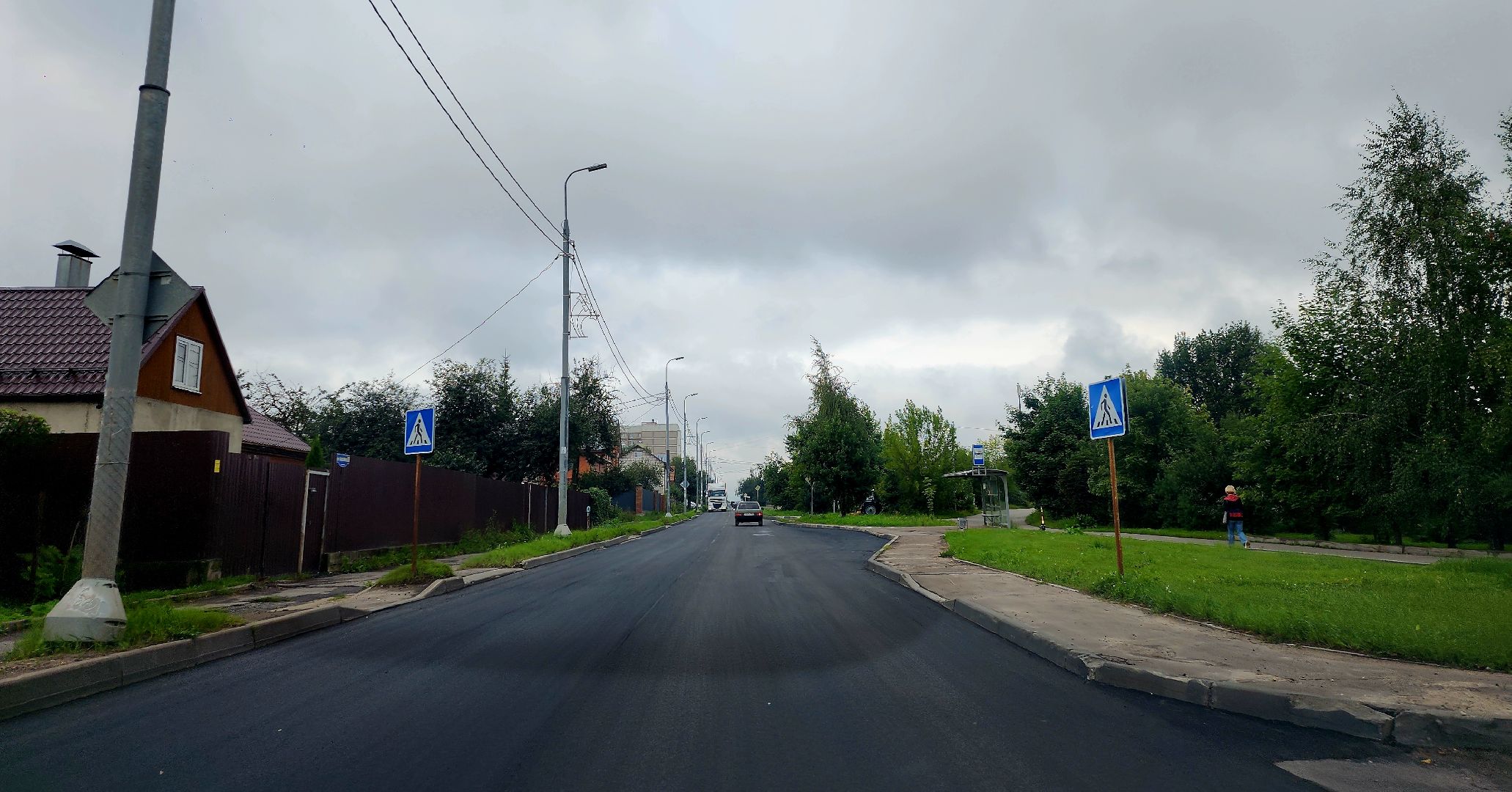 серпухов, подмосковье, улица весенняя, новый асфальт,