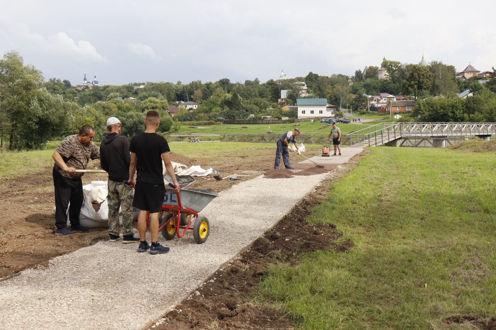 зарайск, строительство, тротуар,  благоустройство 2025,
