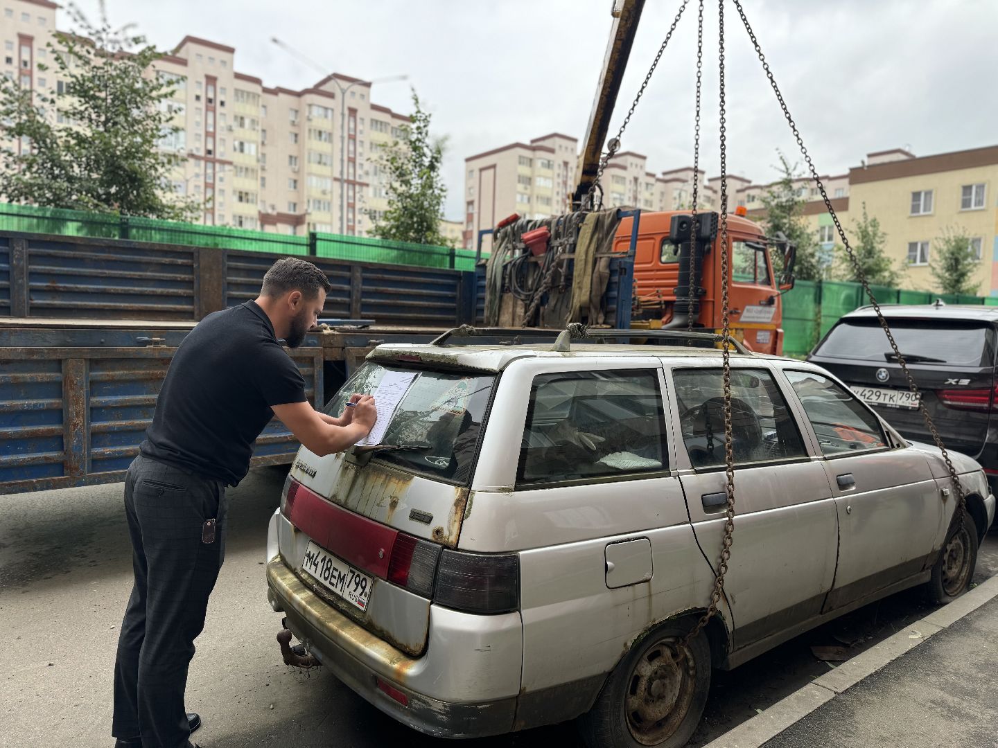 жилой комплекс государев дом, эвакуация автомобиля, ленинский городской округ, рейд,