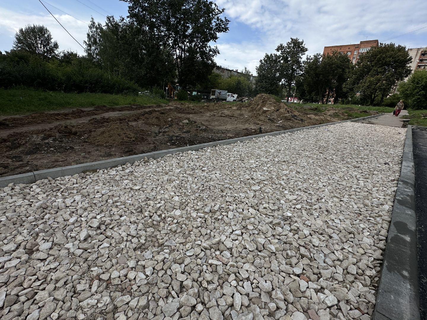 благоустройство, благоустройство двора, красноармейск, пушкинский городской округ, бордюрный камень, асфальтирование дворов,