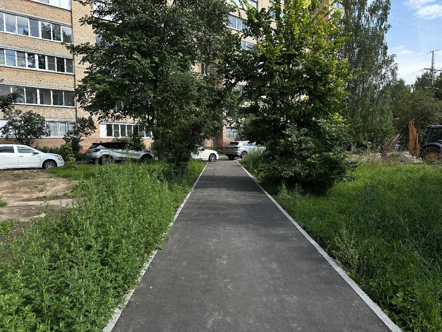 благоустройство, благоустройство двора, красноармейск, пушкинский городской округ, бордюрный камень, асфальтирование дворов,