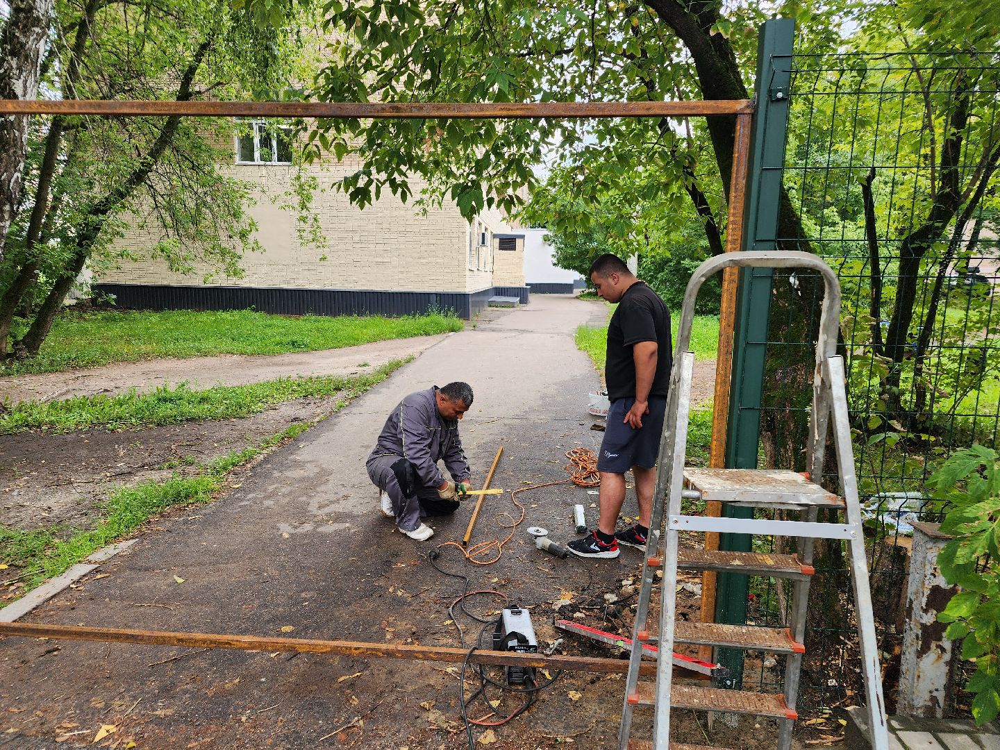 фрязино,  ремонт входной группы, поликлиника, взрослая поликлиника,