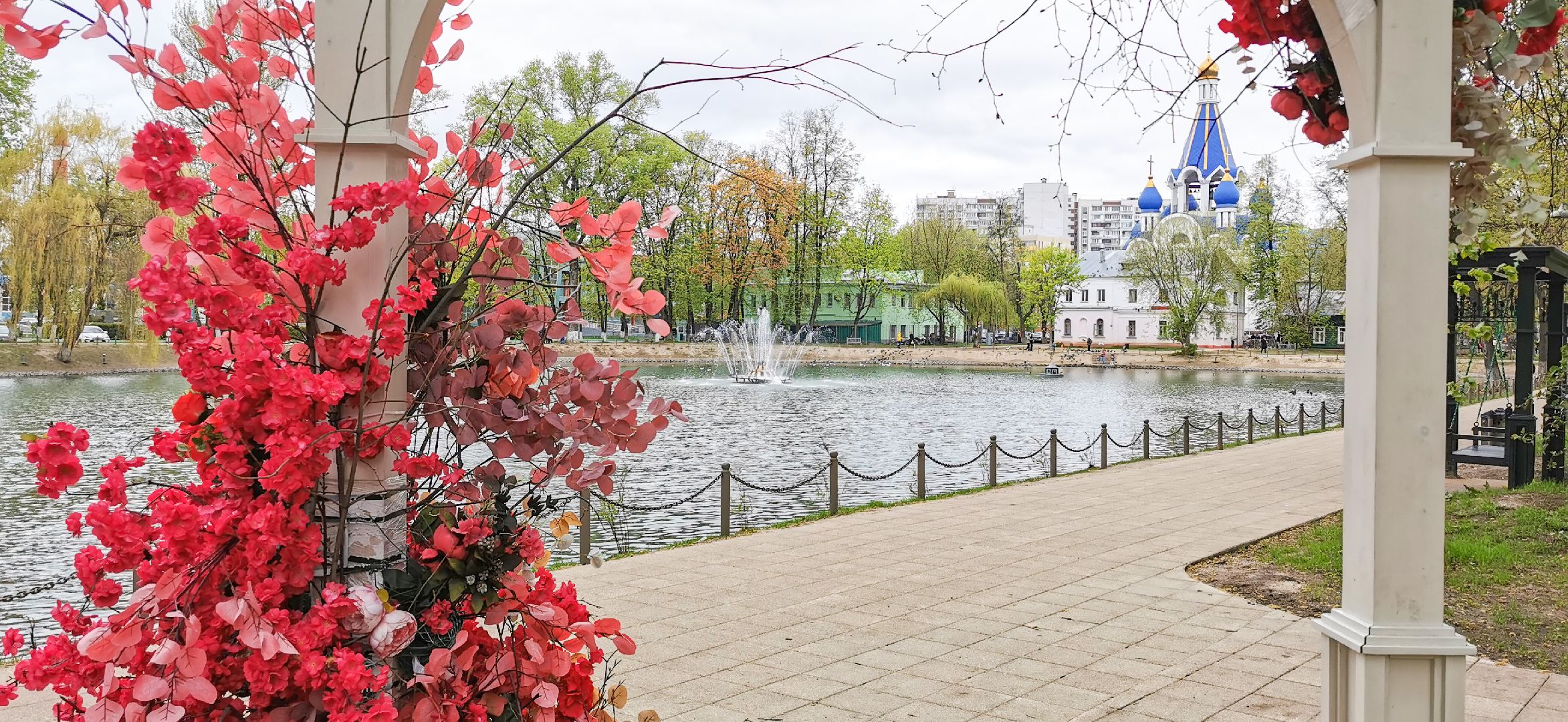 фонтан, благоустройство,