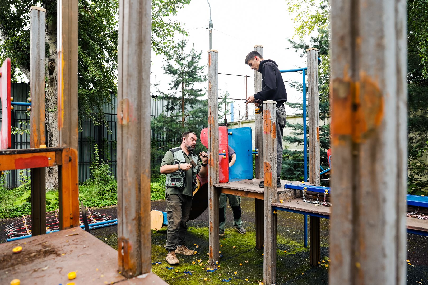 дип, детская, площадка, демонтаж,