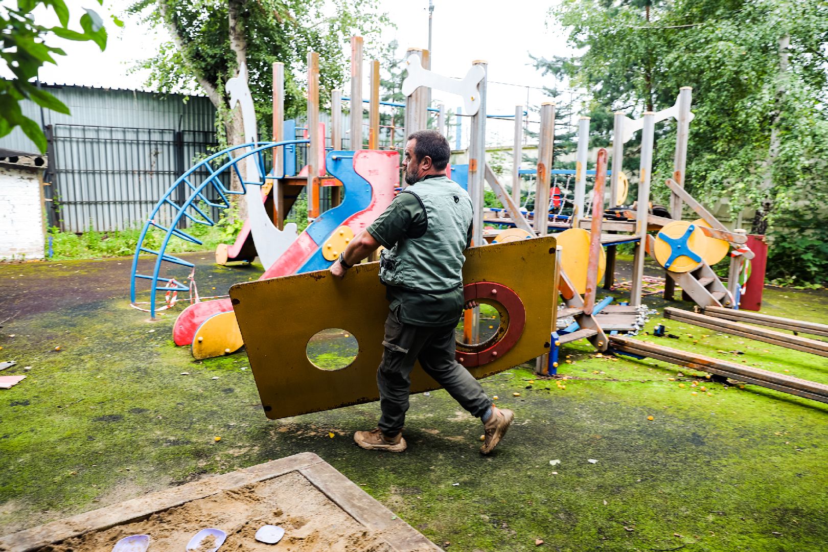 дип, детская, площадка, демонтаж,