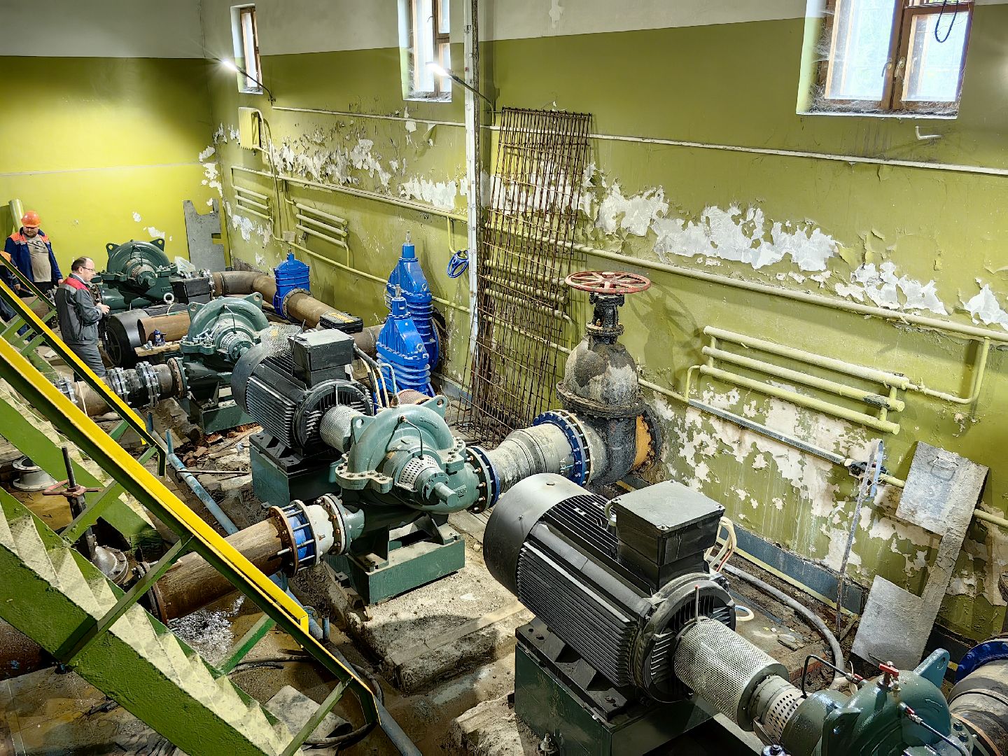 насос, станция, реконструкция , трубопровод, сварщик, коллектор,