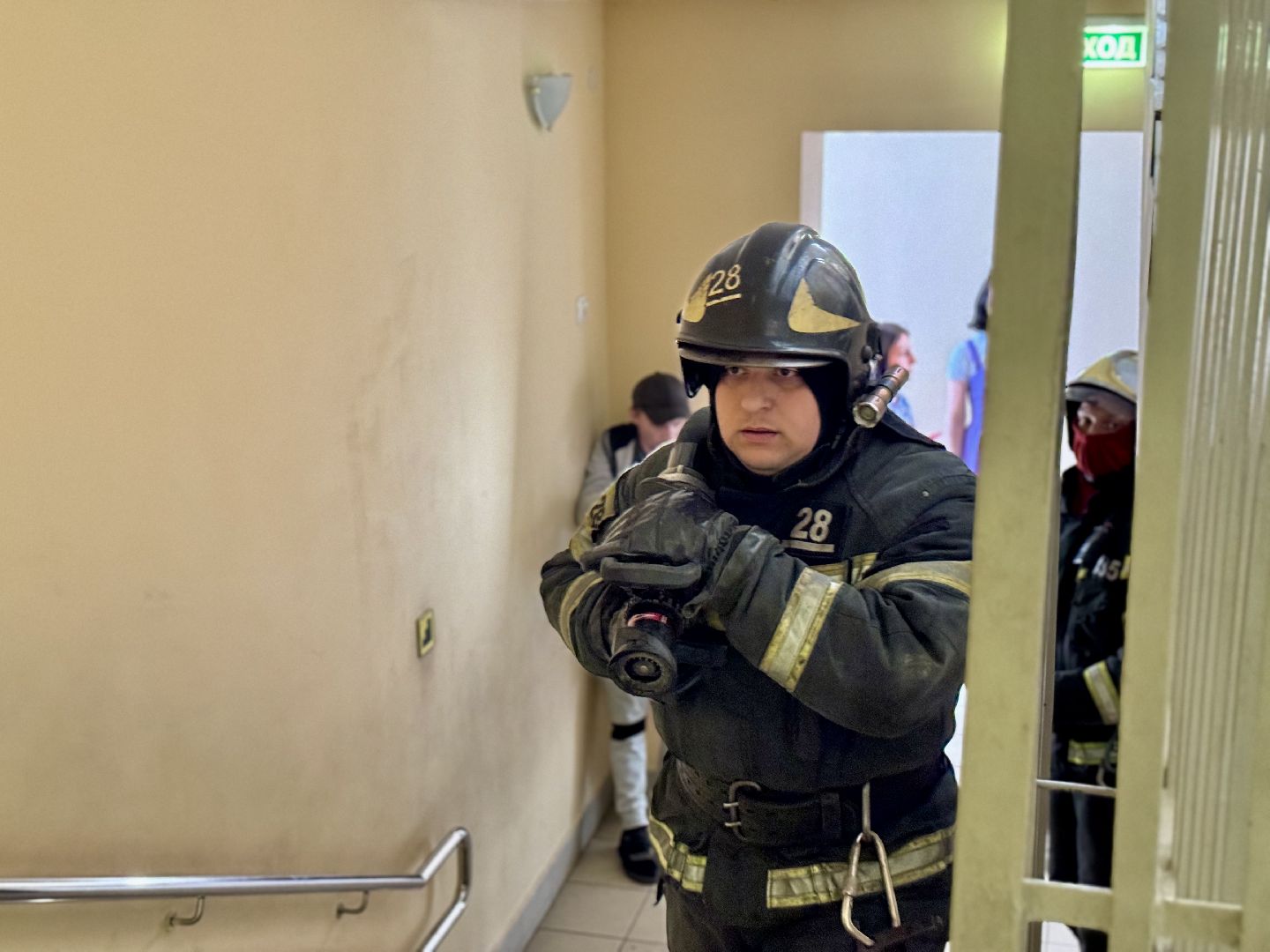 пожарные учения , детский сад колобок , ленинский городской округ, мчс, дети,