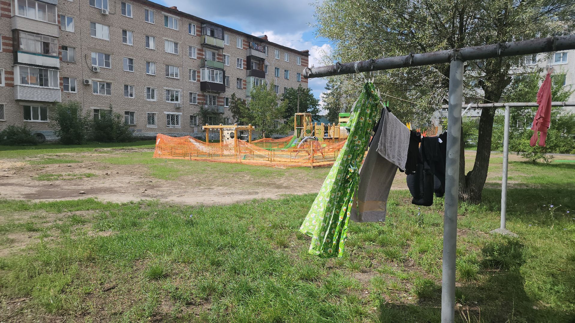 благоустройство дворов, новая детская площадка, давыдово, орехово-зуевский округ,