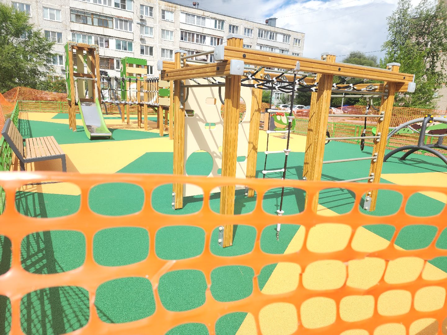 благоустройство дворов, новая детская площадка, давыдово, орехово-зуевский округ,