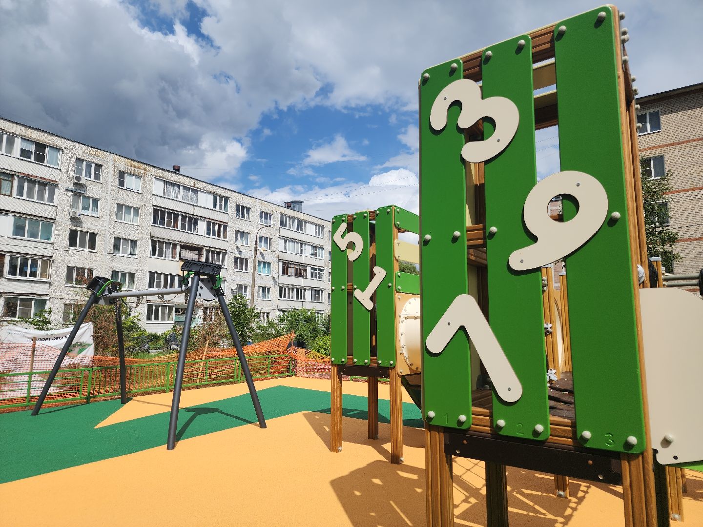 благоустройство дворов, новая детская площадка, давыдово, орехово-зуевский округ,