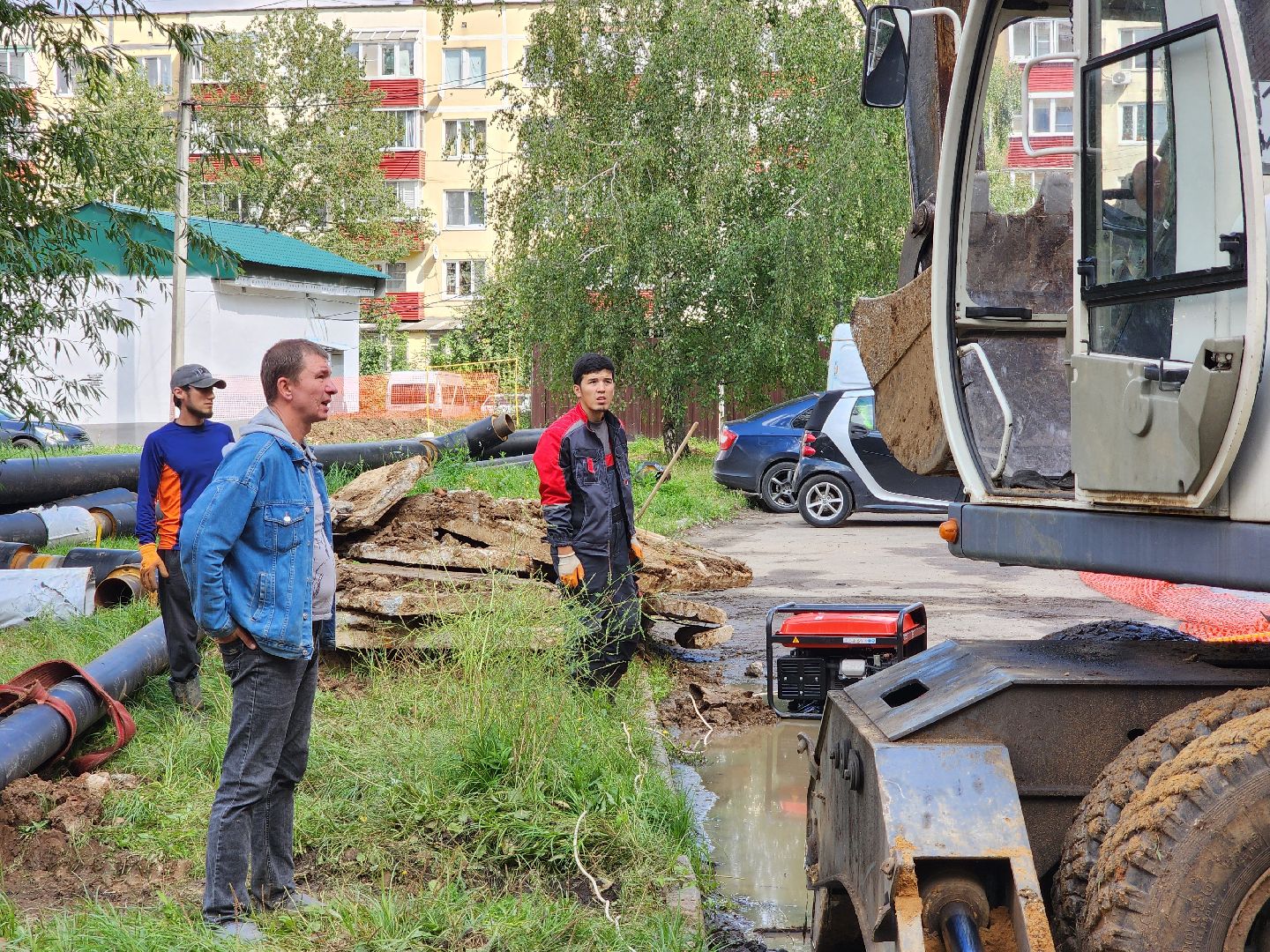 чехов, вишневый бульвар, капремонт теплотрассы, замена труб отопления и ГВС, подготовка к отопительному сезону, уникальная изоляция труб, госпрограмма московской области, развитие инженерной инфраструктуры,губернатор подмосковья,