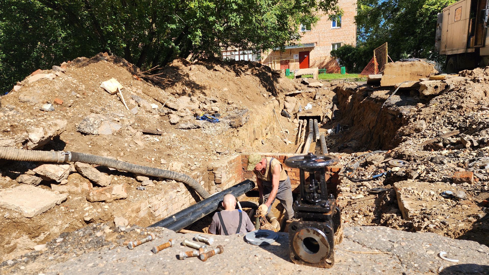 ремонт теплосетей, истра, жкх,