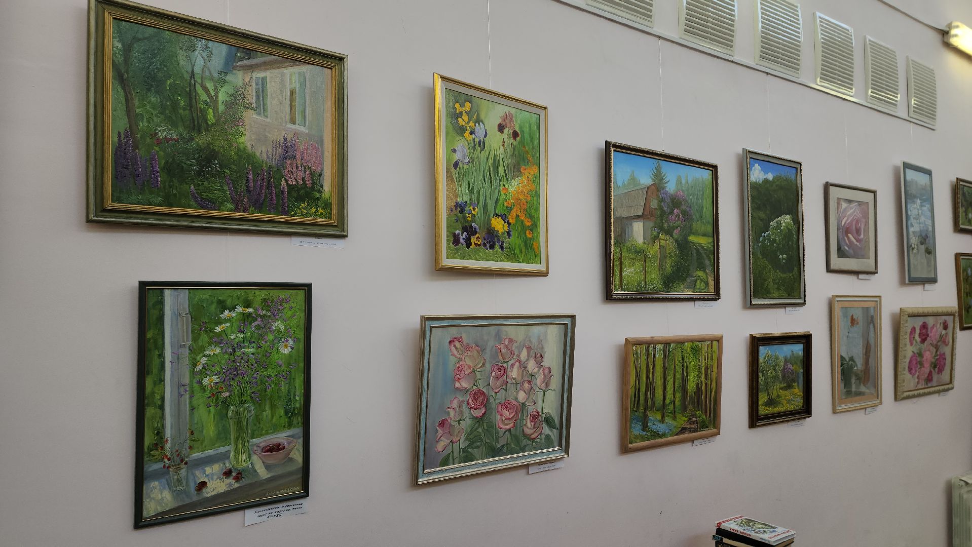 вертикалки, пушкино, художественная выставка, картины, картины маслом, художница, живопись, лето, цветы,