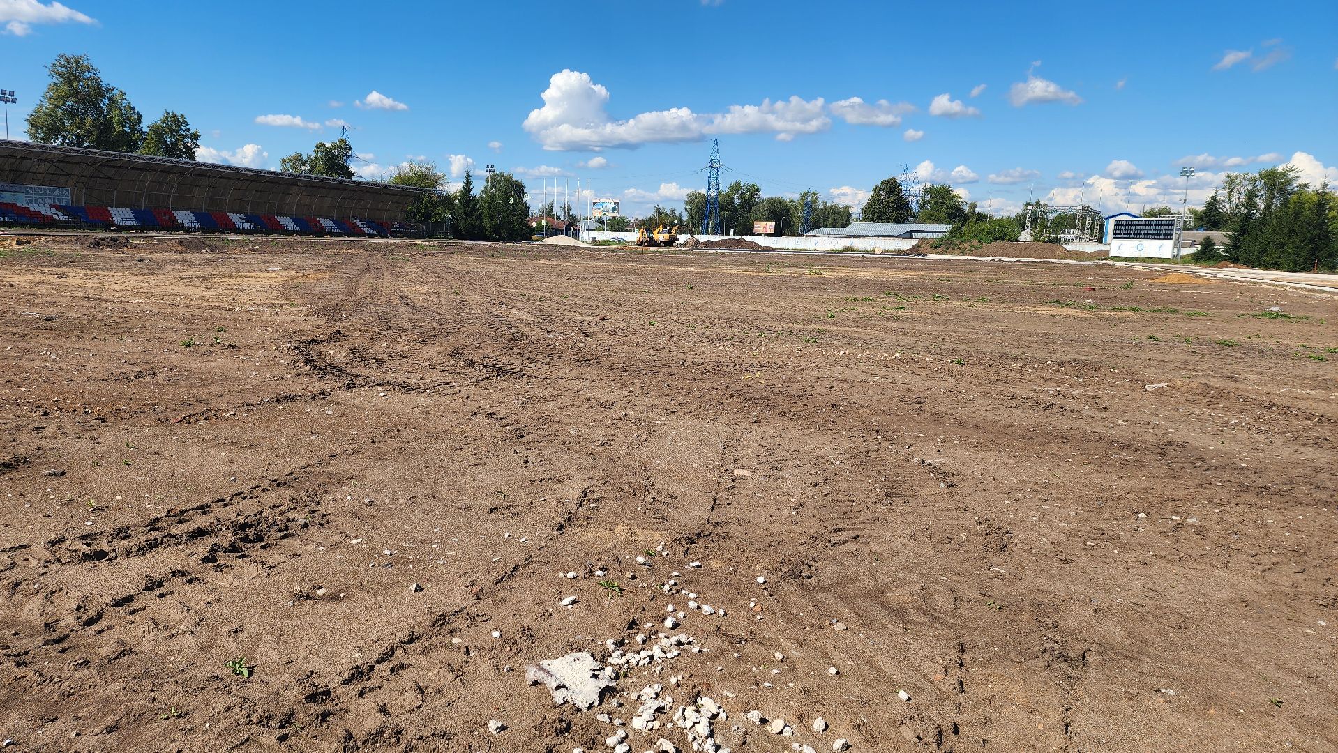 Зарайск, стадион в зарайске, Обновление стадиона, Строительство,