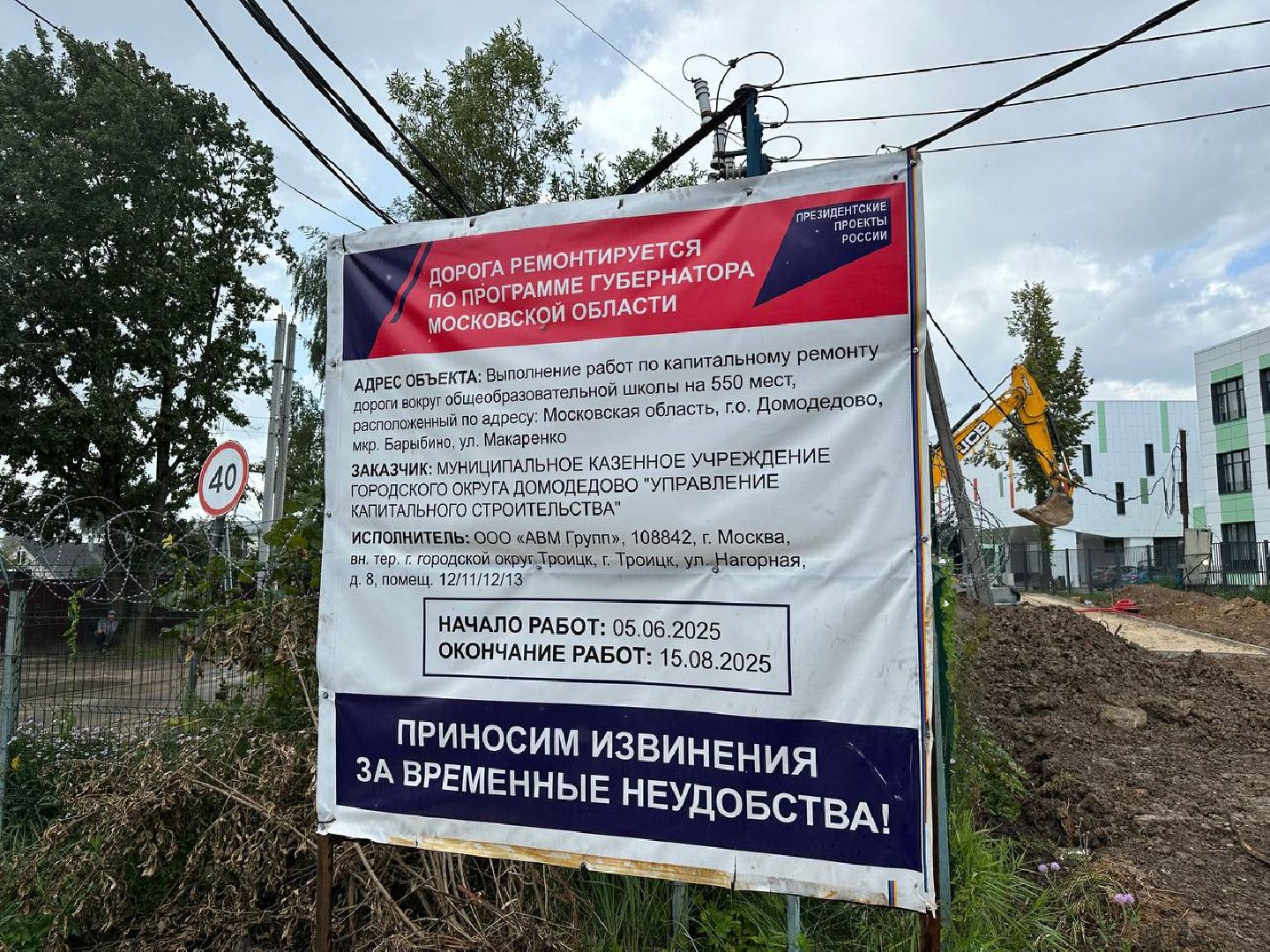 благоустойство, домодедово, новая школа,