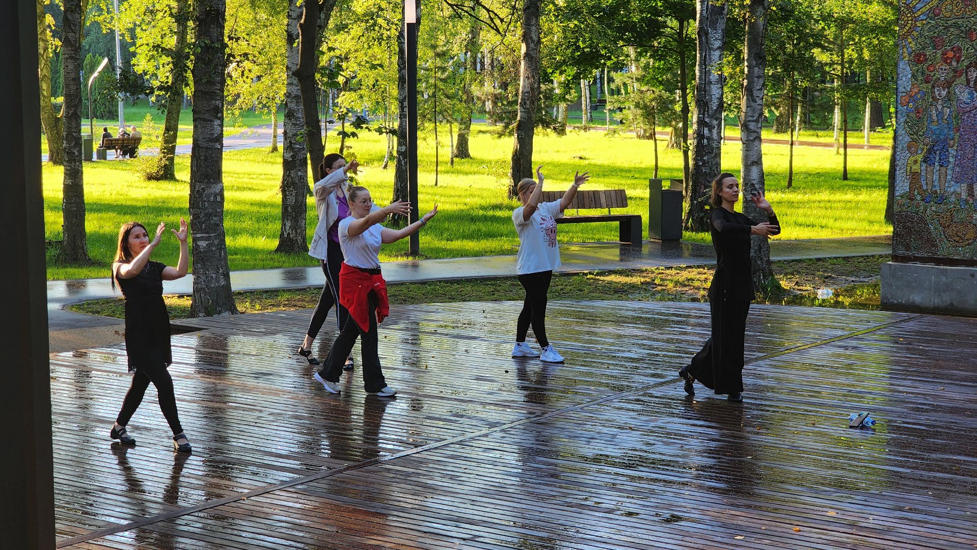 Танцы, Раскрытие женственности , Лобня, Парк, танцы в парке,