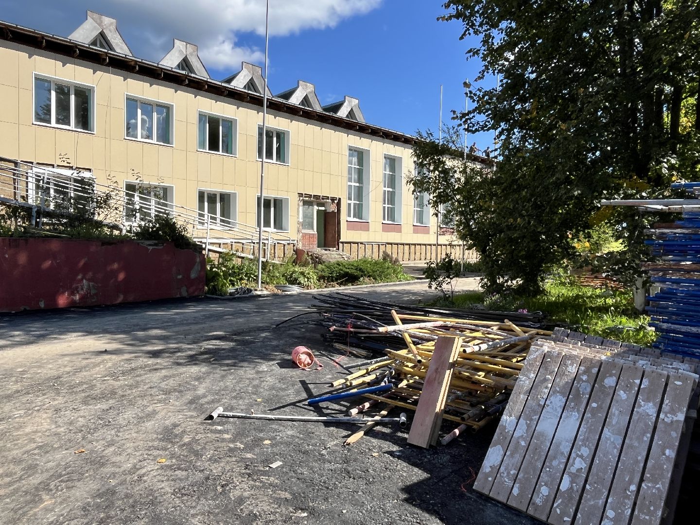 наро-фоминский городской округ, софьинская школа, капитальный ремонт школ, подготовка к учебному году,