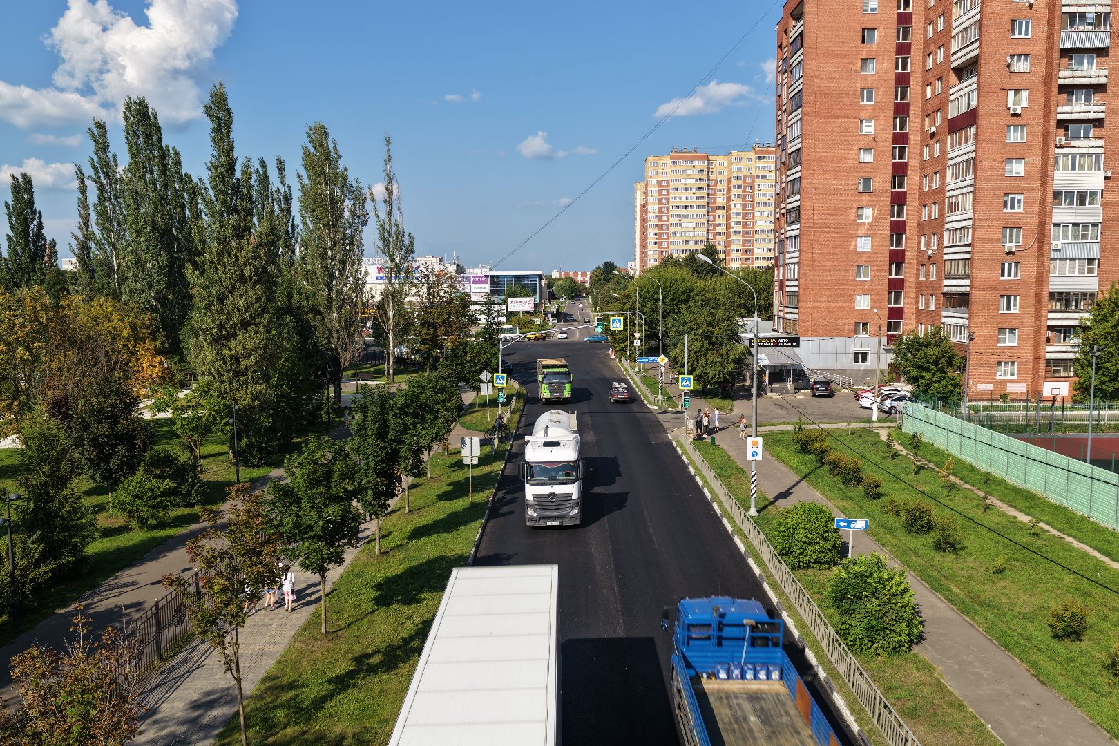 видео с коптера, ремонт дороги орехово-зуево, ремонт А-108,