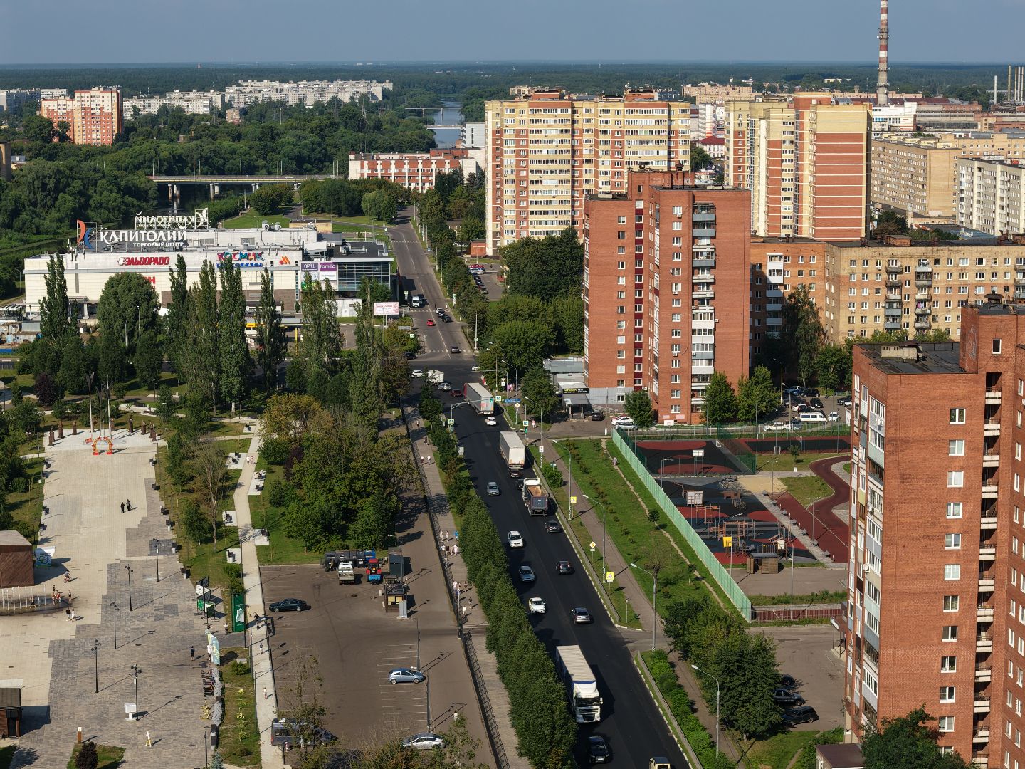 видео с коптера, ремонт дороги орехово-зуево, ремонт А-108,