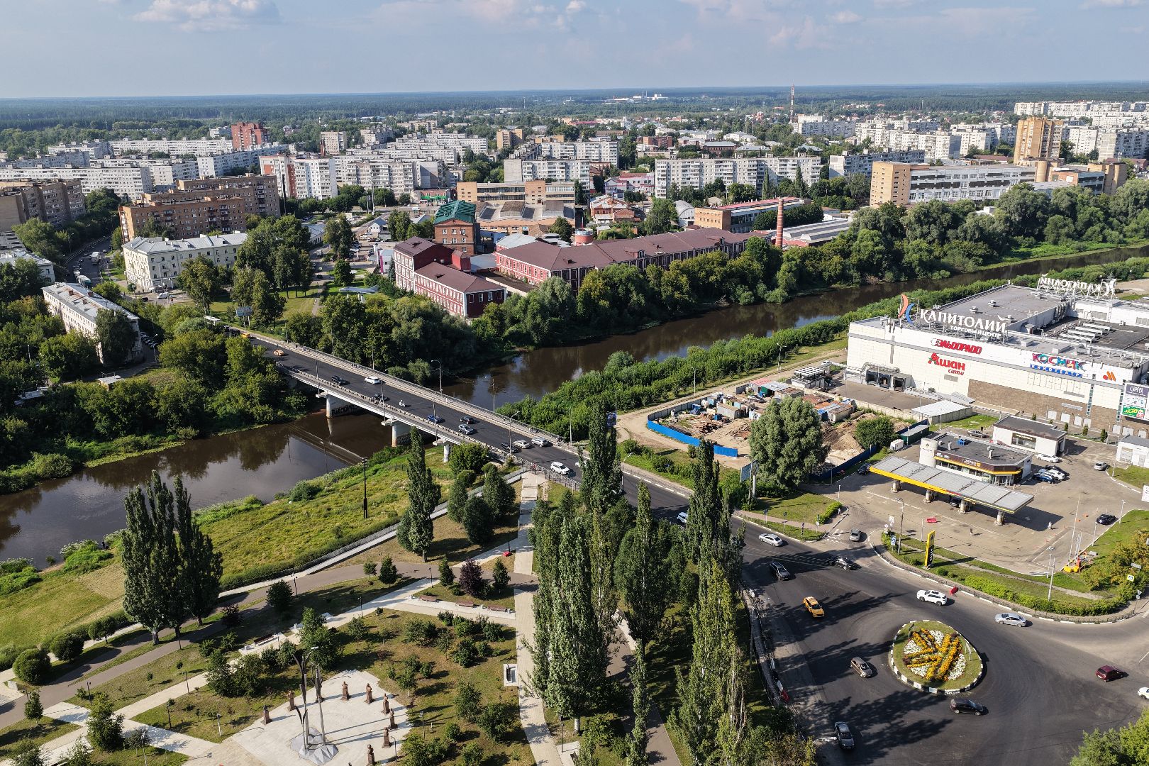 видео с коптера, ремонт дороги орехово-зуево, ремонт А-108,