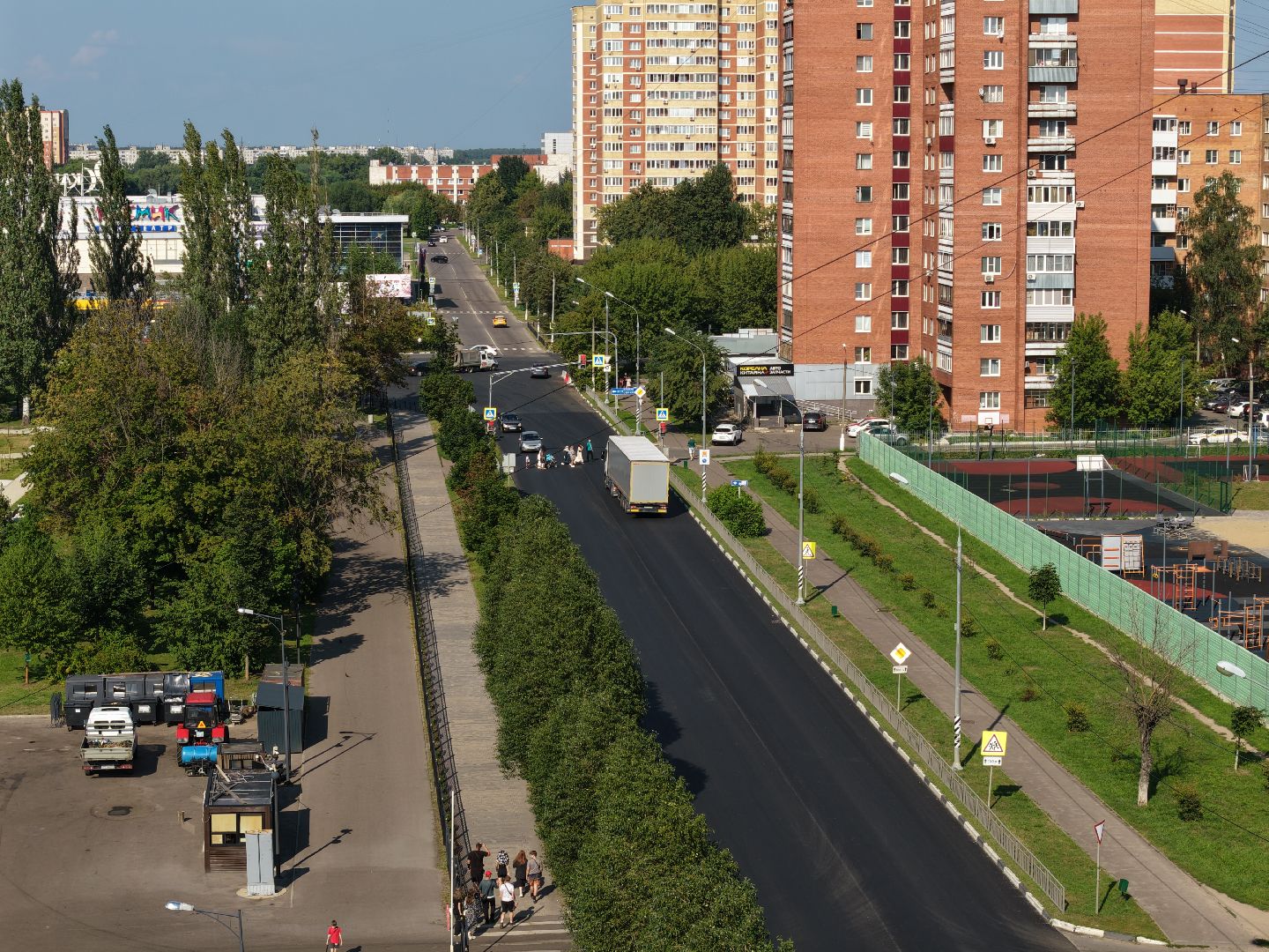 видео с коптера, ремонт дороги орехово-зуево, ремонт А-108,