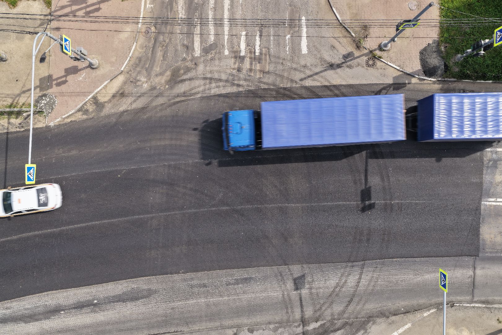 видео с коптера, ремонт дороги орехово-зуево, ремонт А-108,