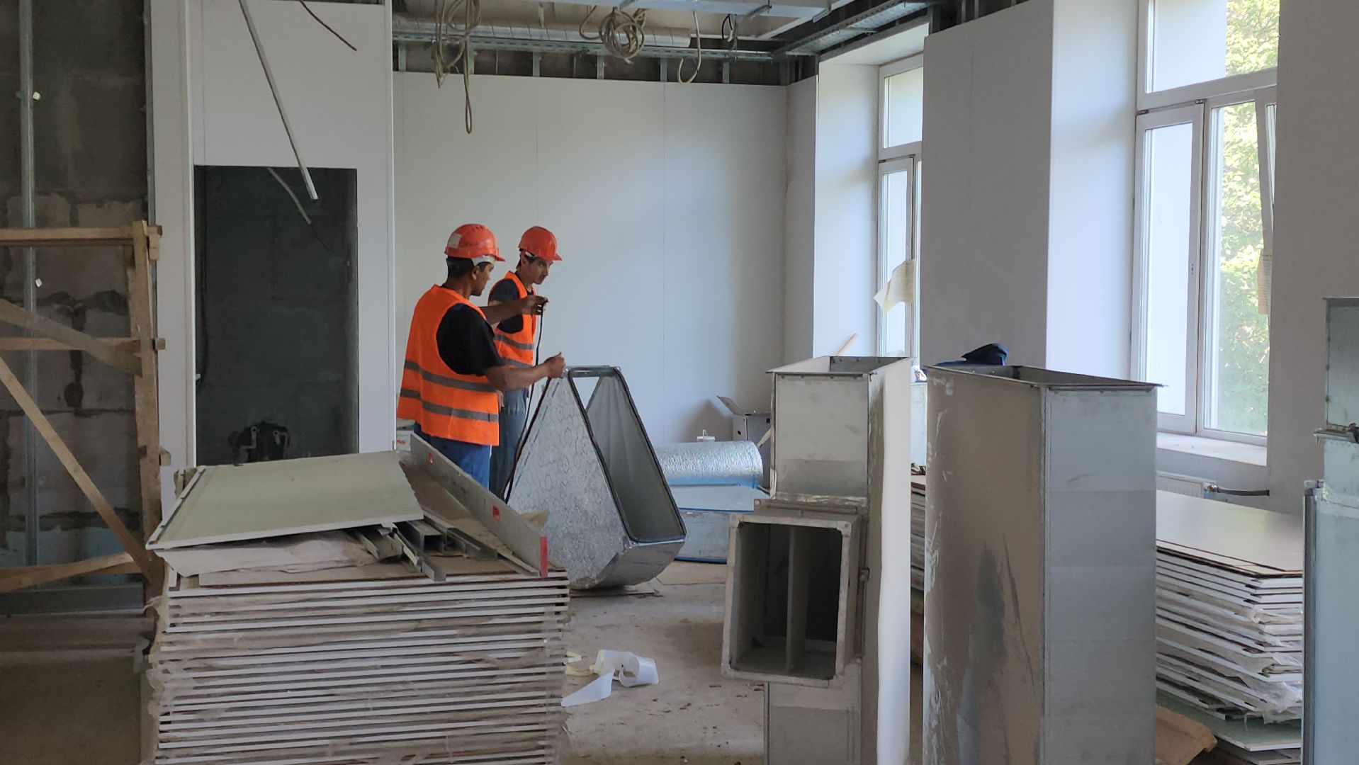 пушкинский городской округ, пушкино, ремонт больницы, капитальный ремонт больницы,  строительство,