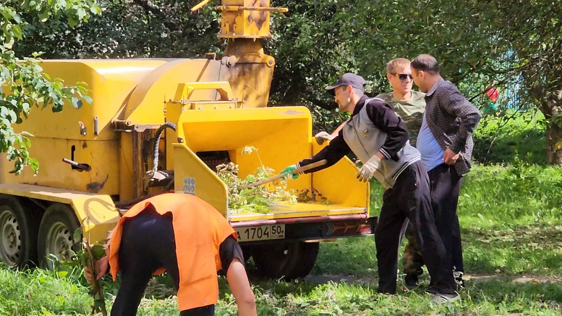 чехов, улица чехова, содержание двора, опиловка деревьев, измельчение веток, удаление аварийных деревьев, удаление сухостоя, уборка придомовой территории, заявки жителей, портал добродел, мбу чеховское благоустройство,