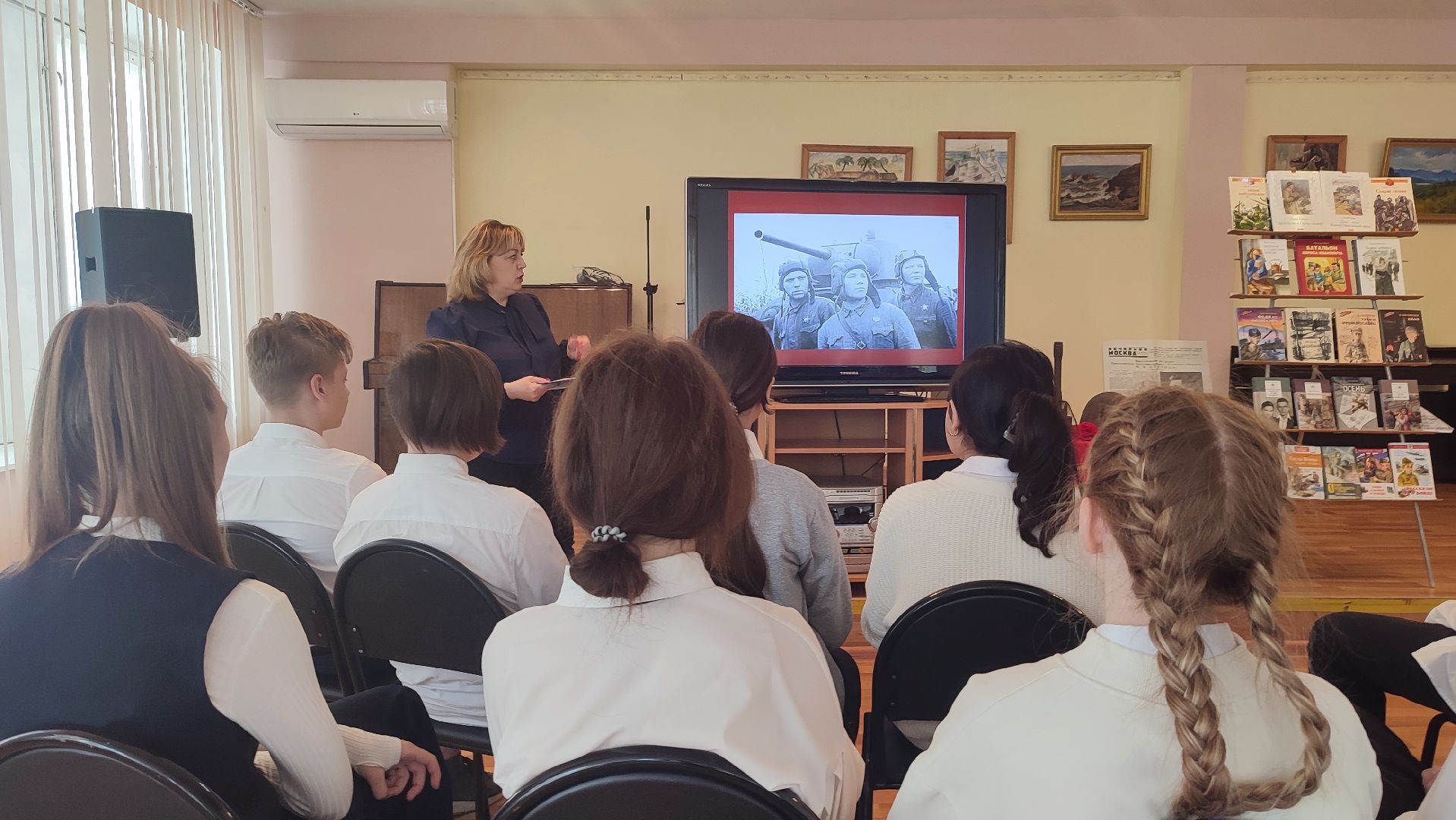 Кашира, 9 мая, день Победы, библиотека