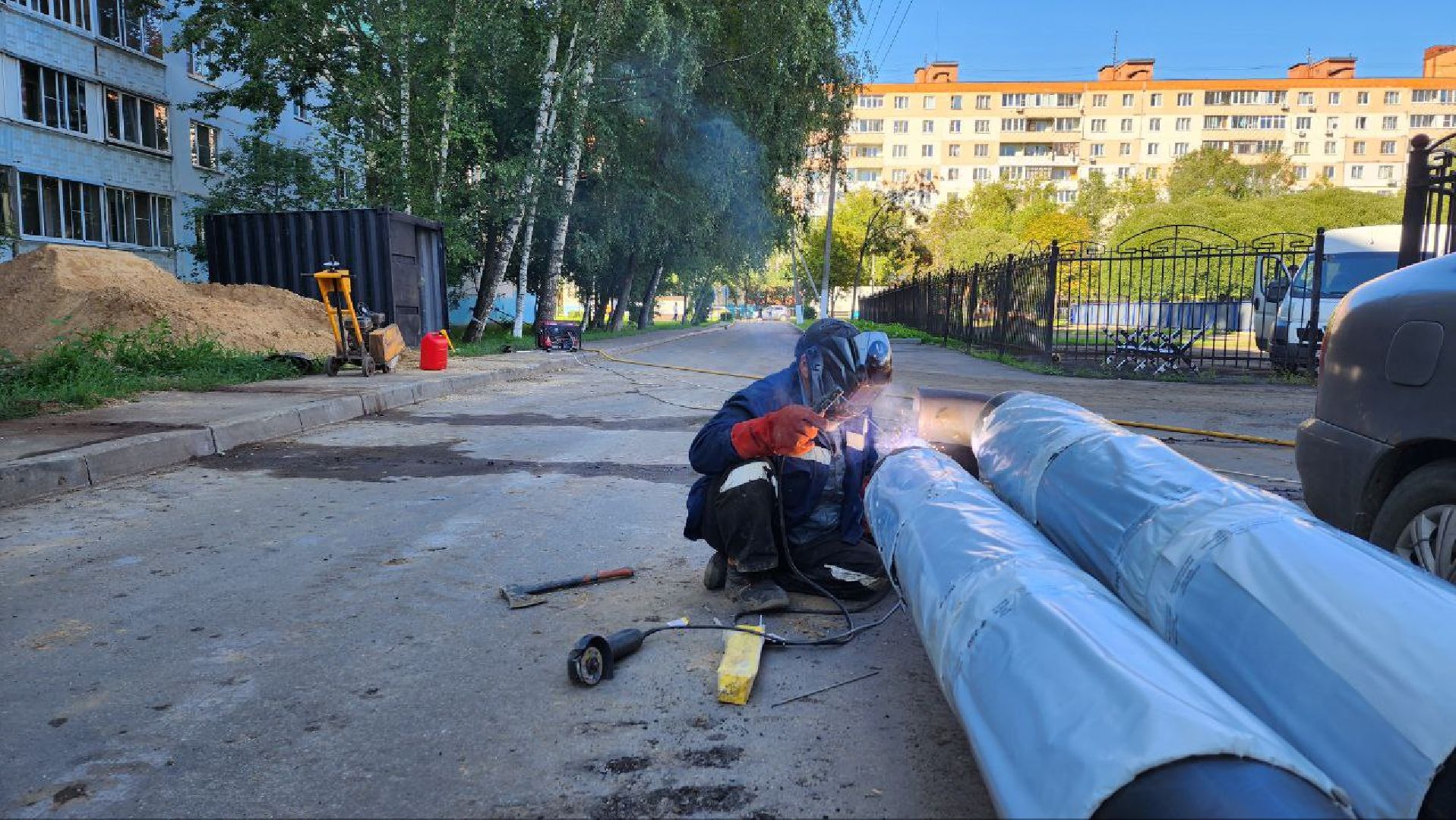 Дмитров, Замена теплотрассы, МКД, ЖКХ,