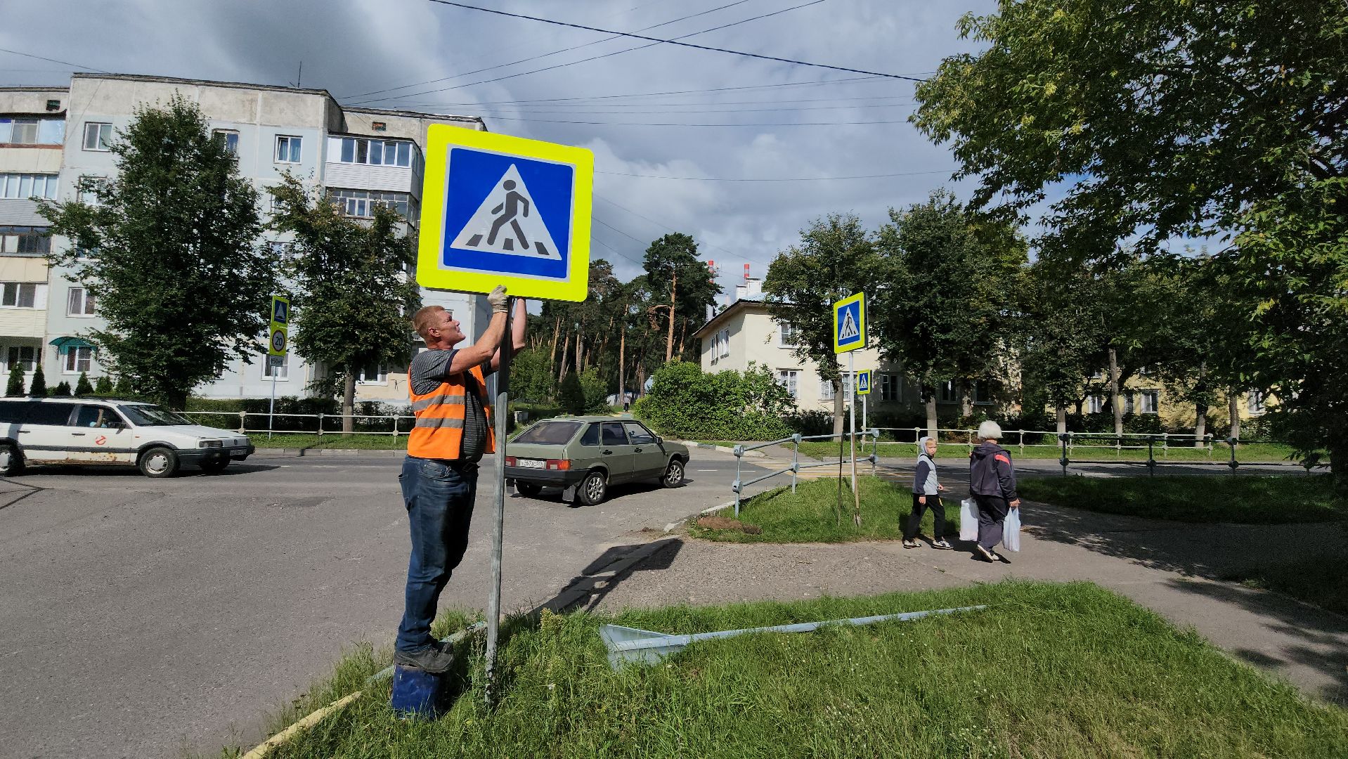 серпухов, подмосковье, установка дорожных знаков, безопасность,