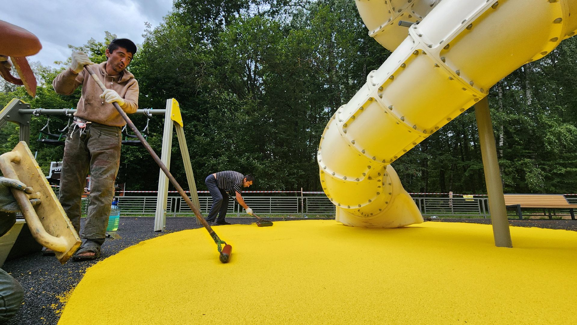 губернаторская детская площадка, протвино, благоустройство,