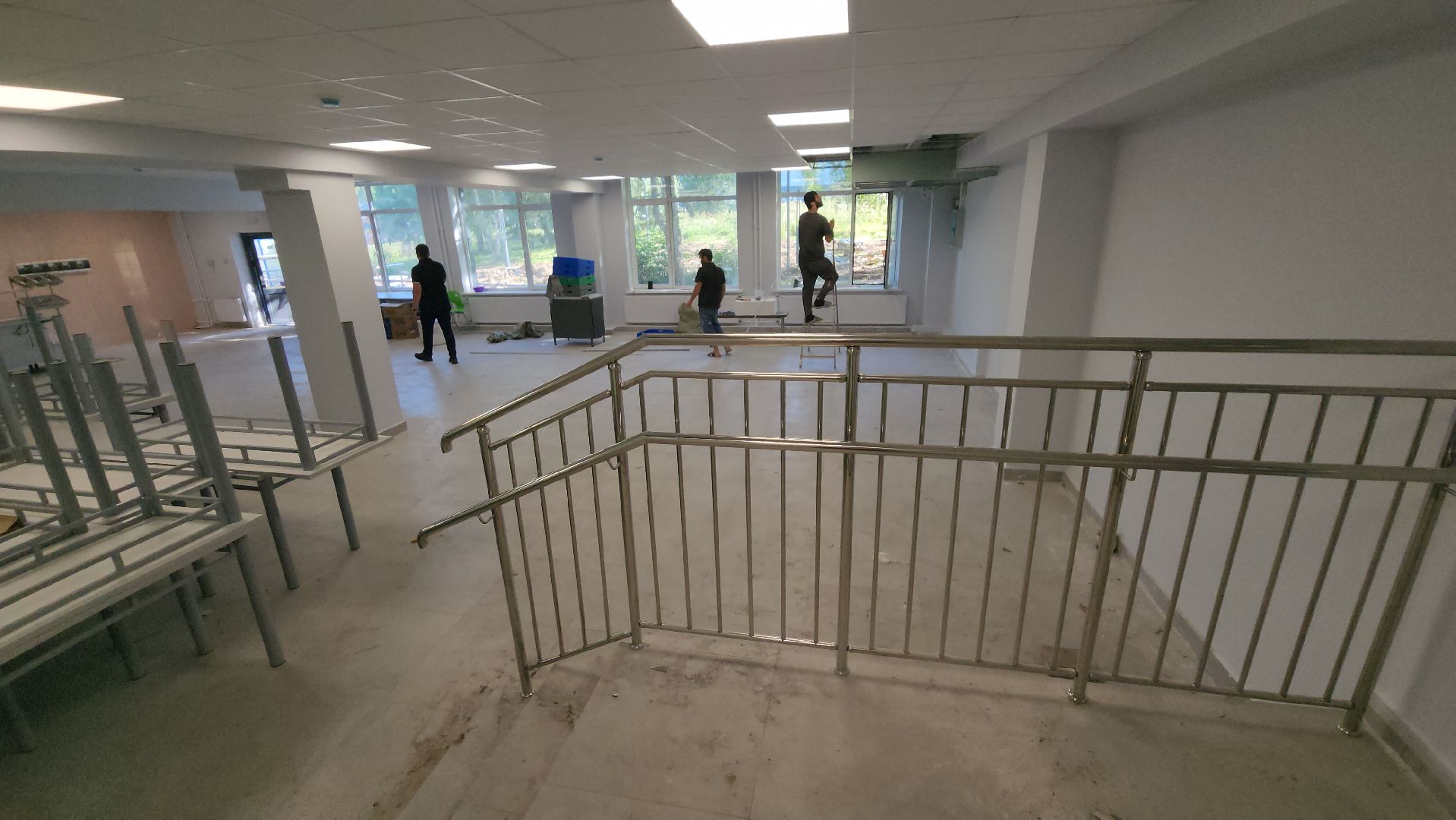 серпухов, школа 2, улица луначарского, новый пищеблок в серпуховской школе, капитальный ремонт школы,