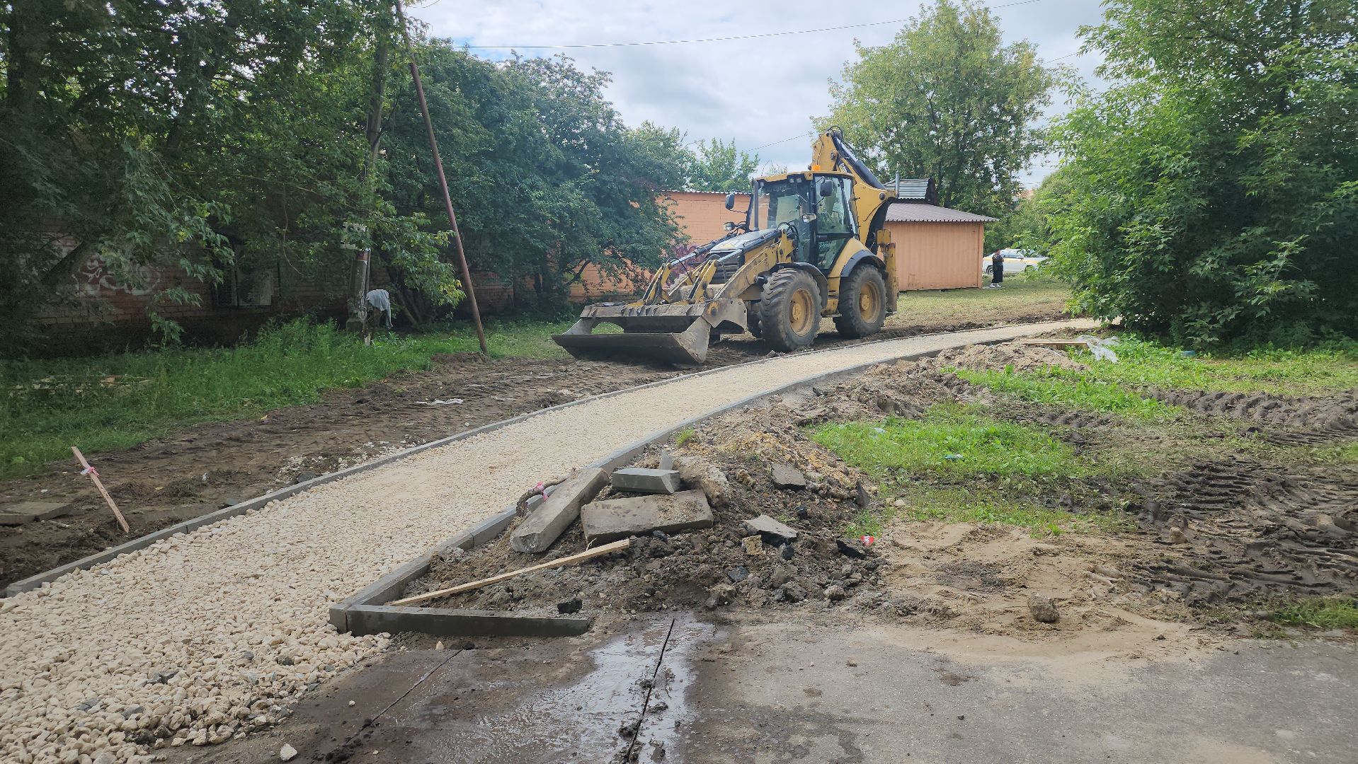 благоустройство 2025, щёлково, новая пешеходная дорожка,