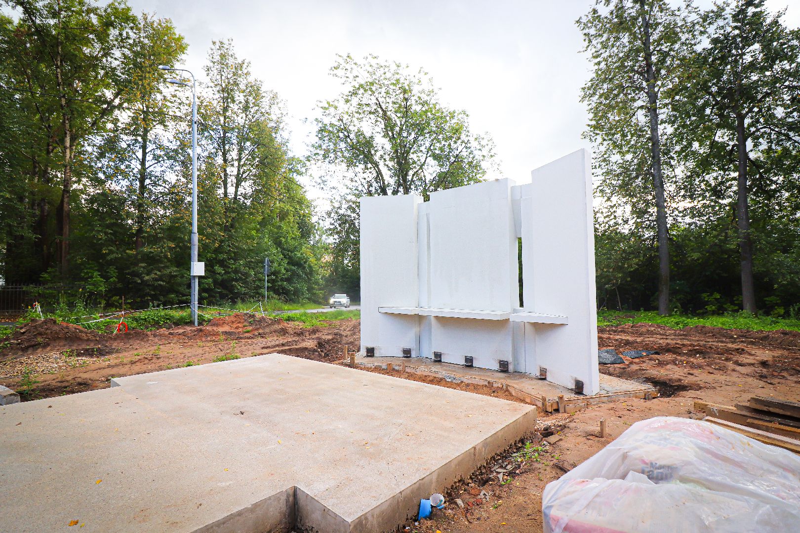 клин, общество, строительство, стела героям сво,